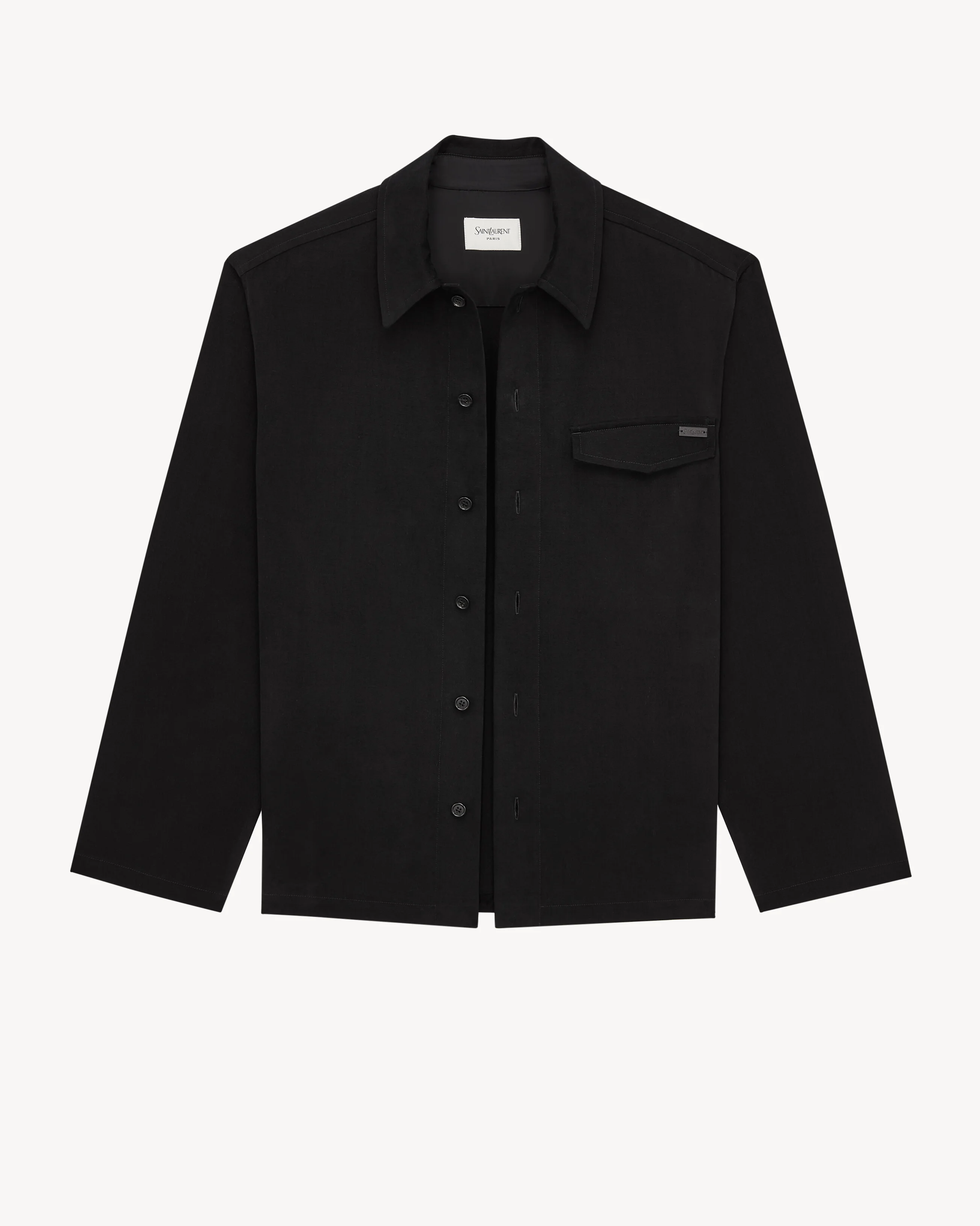 SAINT LAURENT OVERSHIRT IN COTTON - 1