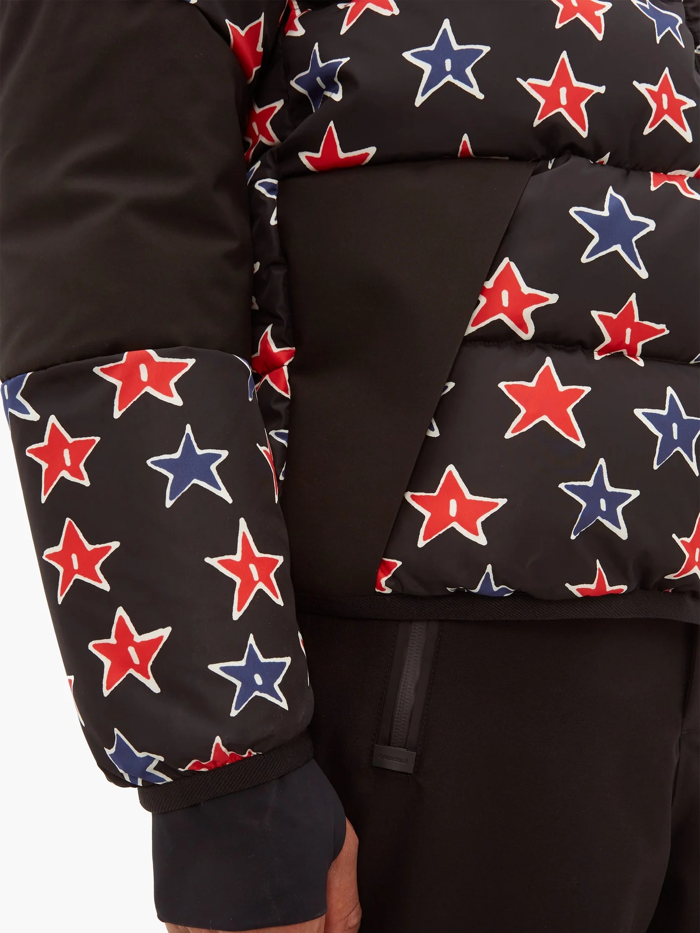 Star-print quilted down technical ski jacket - 3