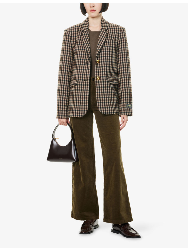 PAIGE Anessa Corduroy Stretch-Cotton Blend Trousers outlook