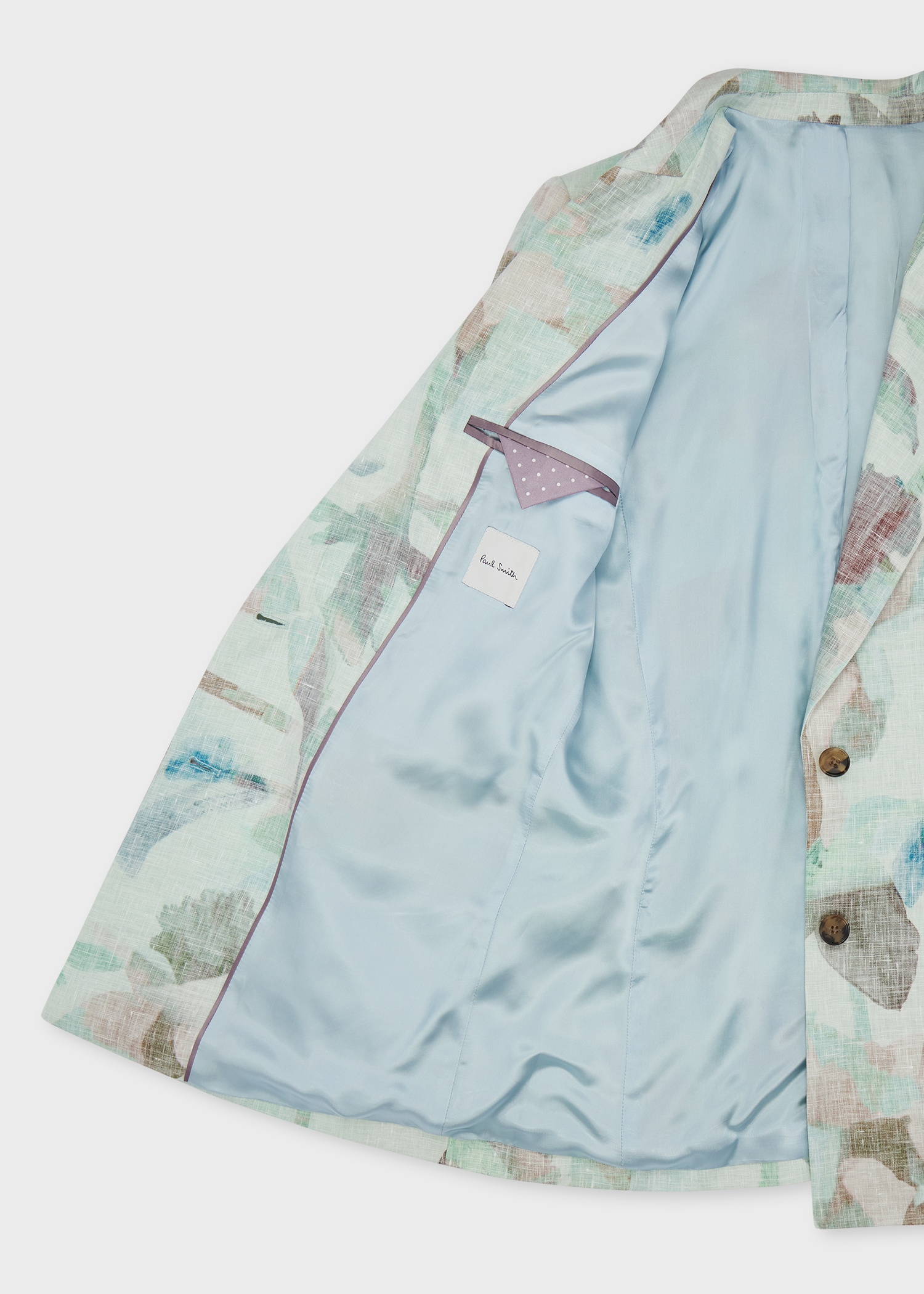 Women's 'Floral Paint Studies' Three-Piece Linen Suit - 4