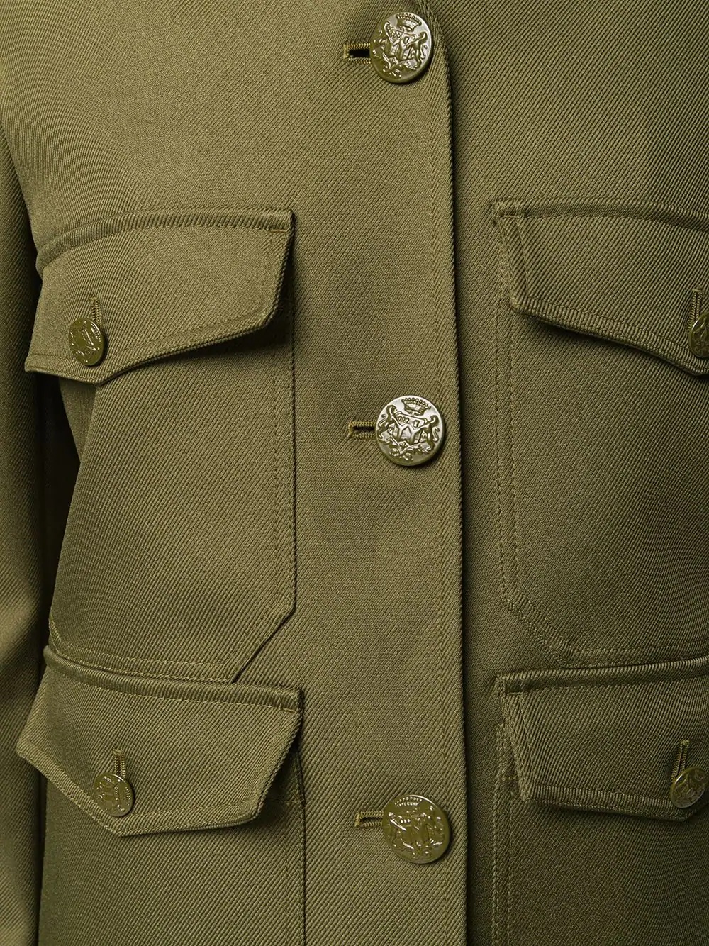 flap-pocket military-style jacket - 5