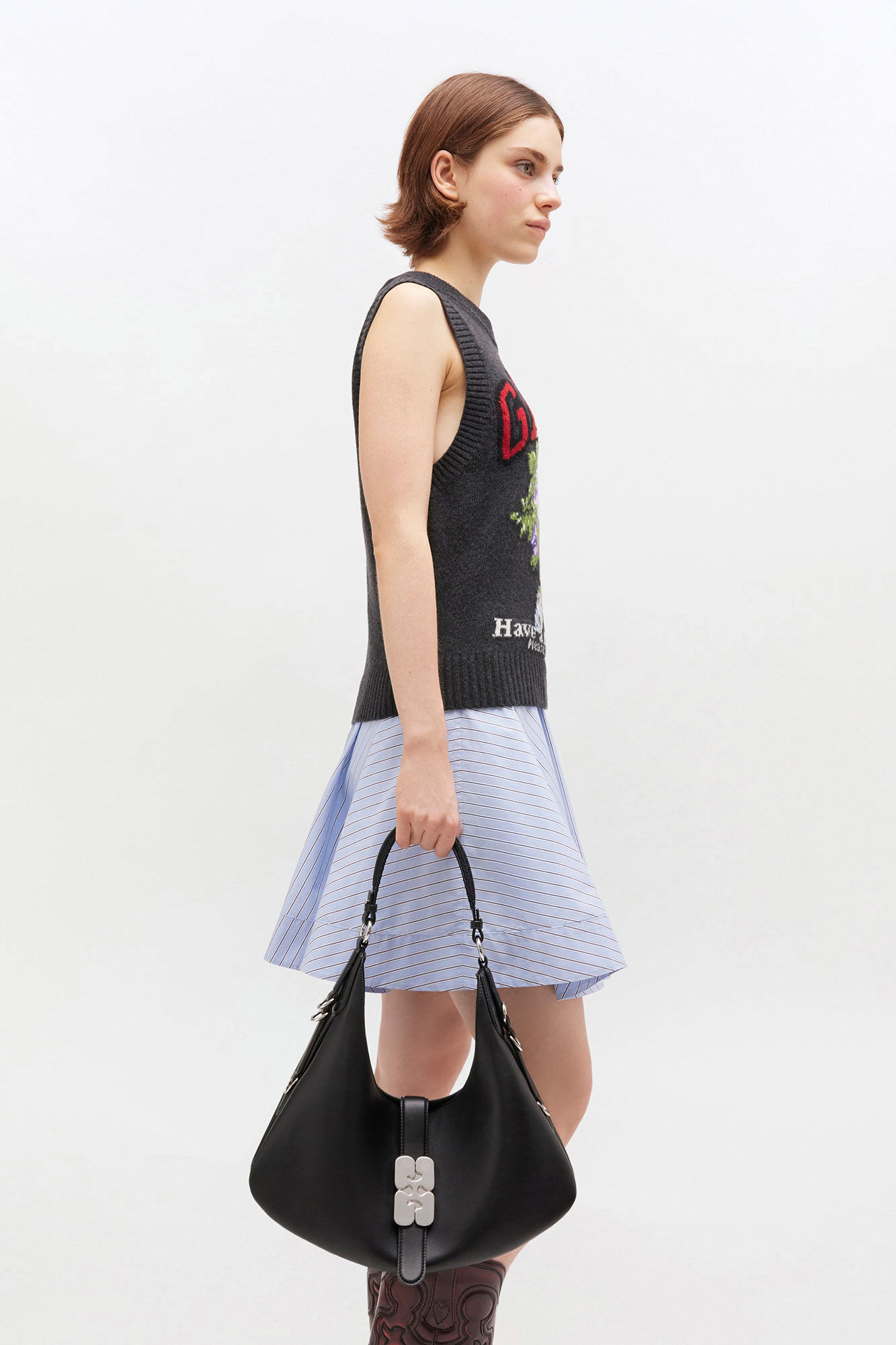 BLACK SMALL KAT BAG - 4