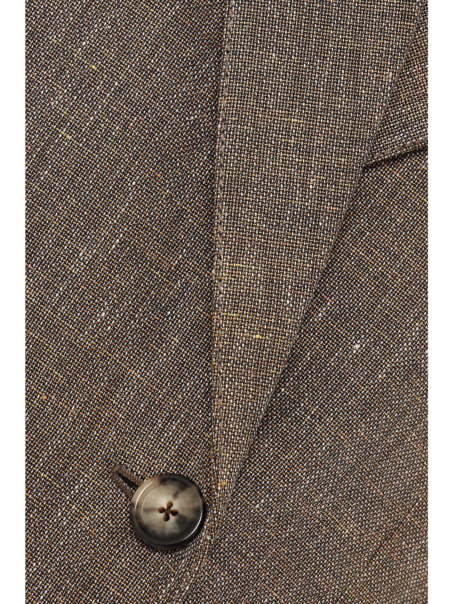 Aurora double-breasted woven blazer Beige - 5