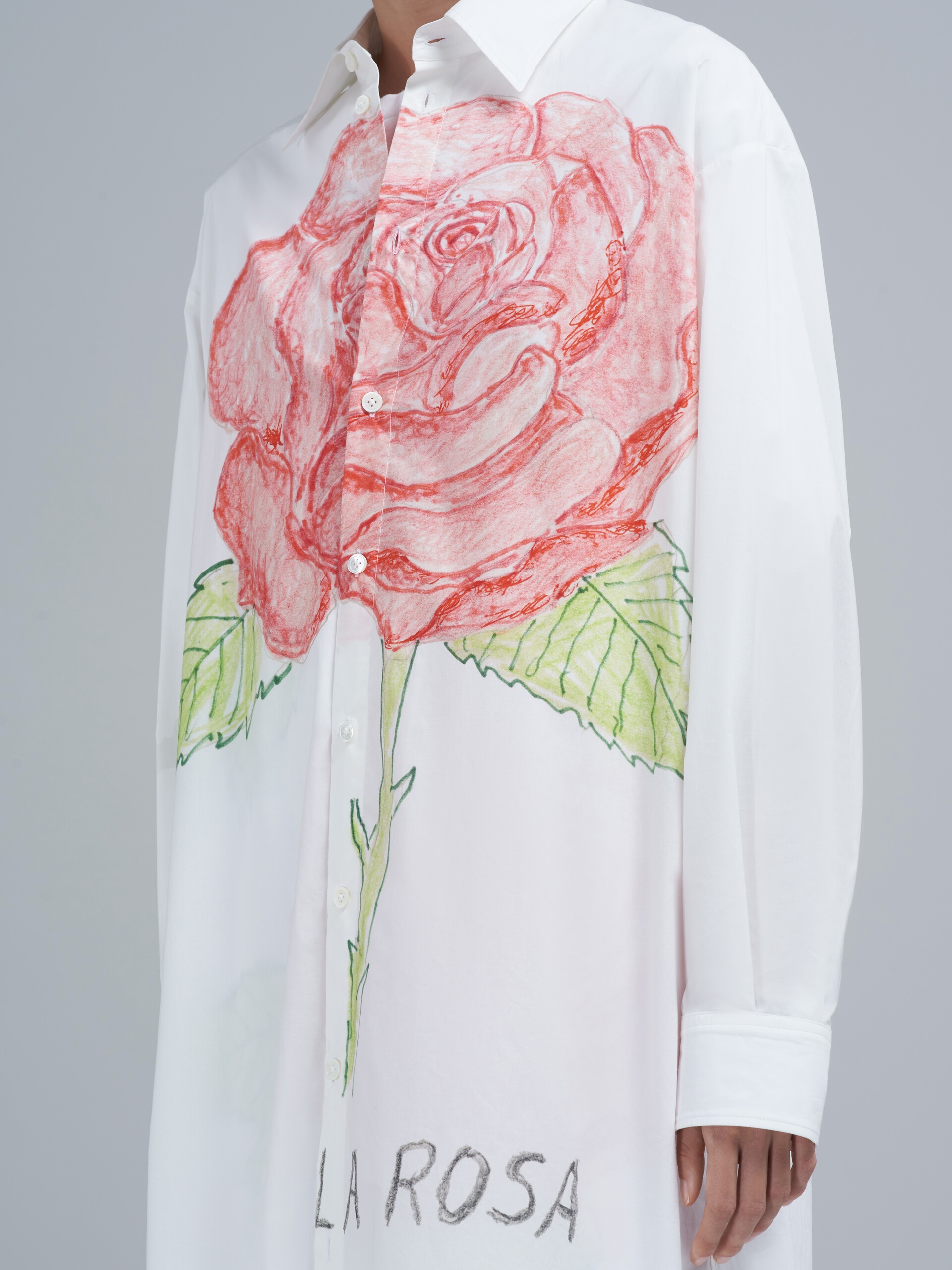 LA ROSA PRINT POPLIN DRESS - 5