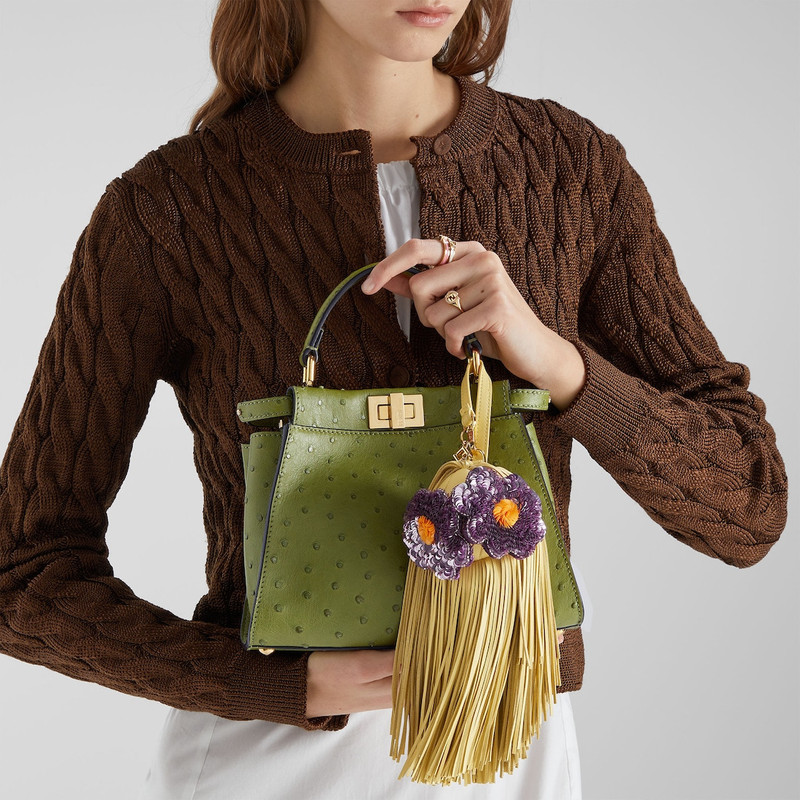 Bag Bugs Charm Yellow nappa leather charm 4