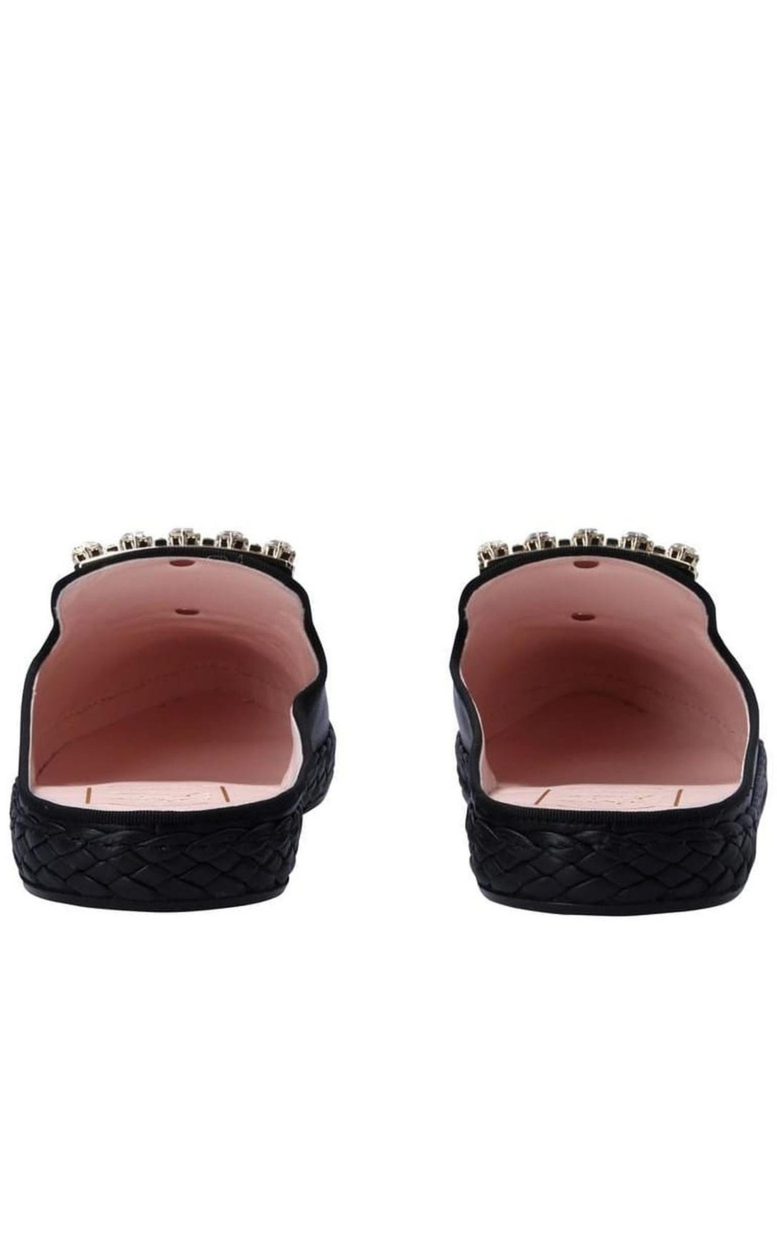 RV Lounge Strass Buckle Mules - 7