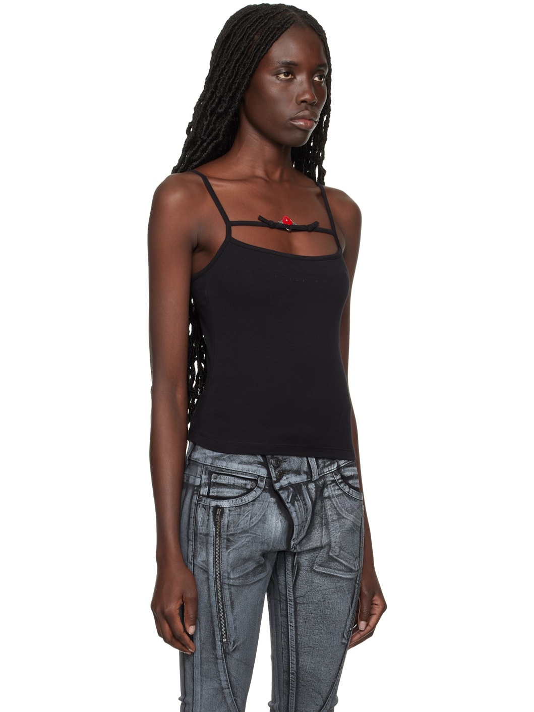 Black Charmed Tank Top - 2
