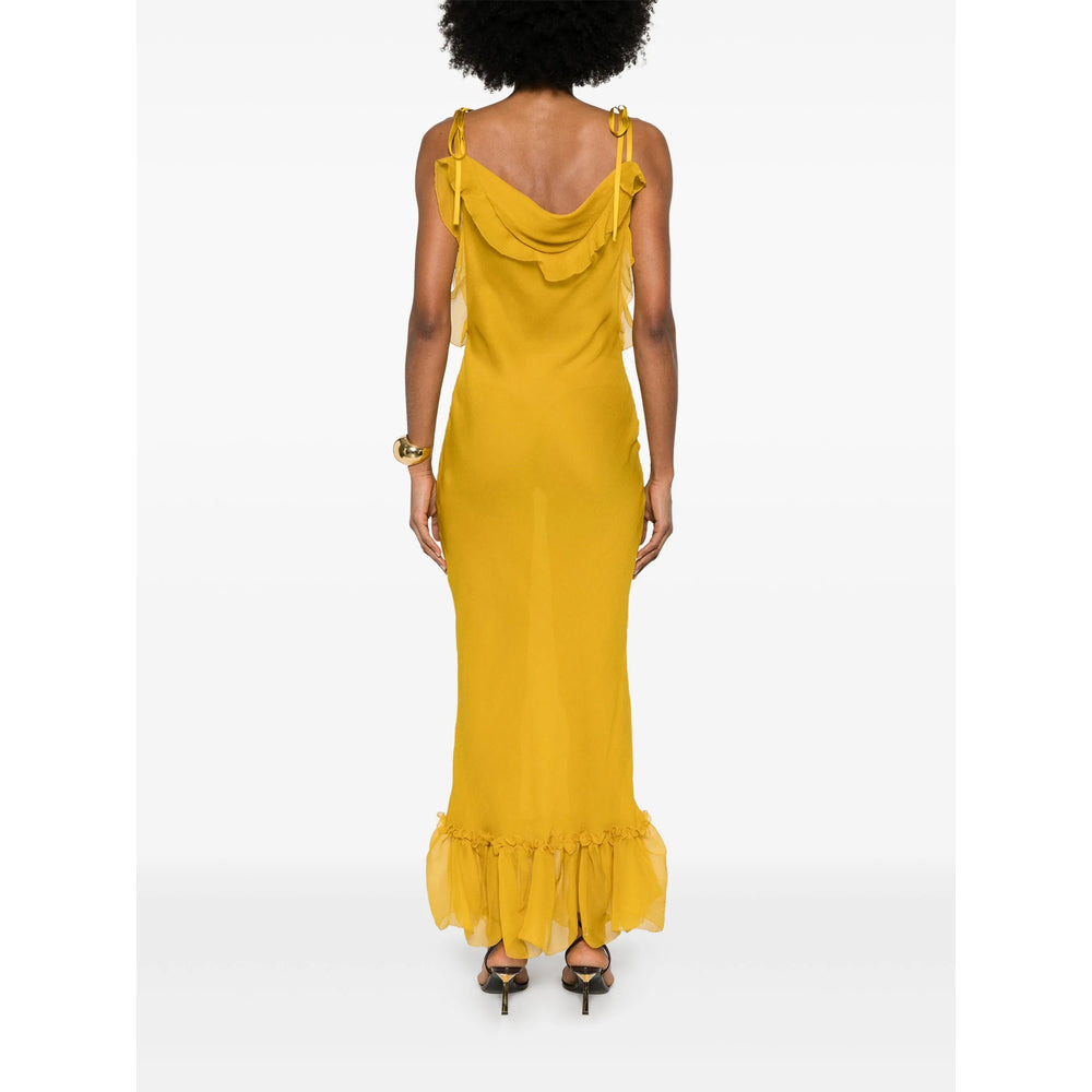 Saint Laurent Yellow Dresses - Cocktail & Party Dresses Women - 4