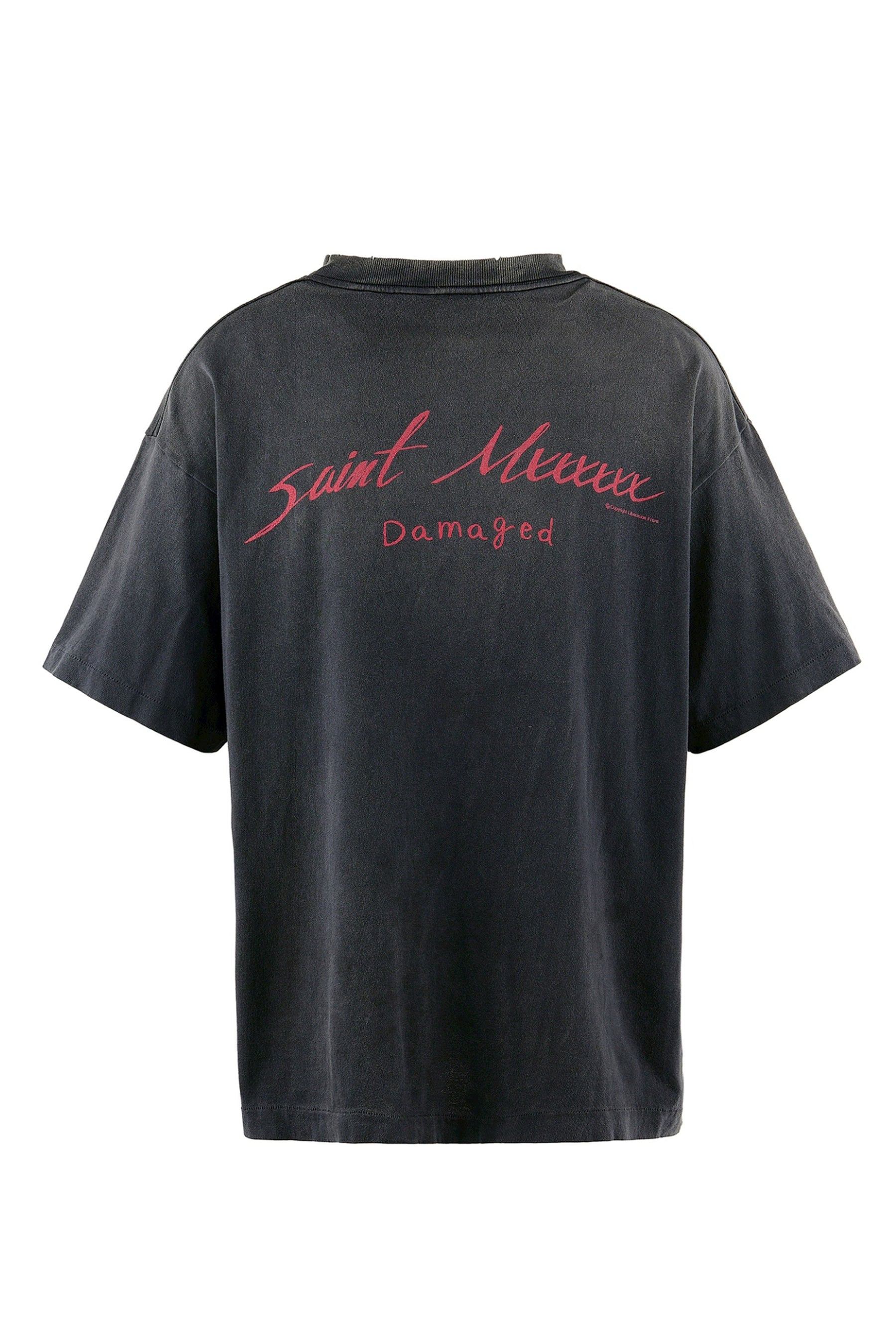 SS TEE/DAMAGED / BLK - 5