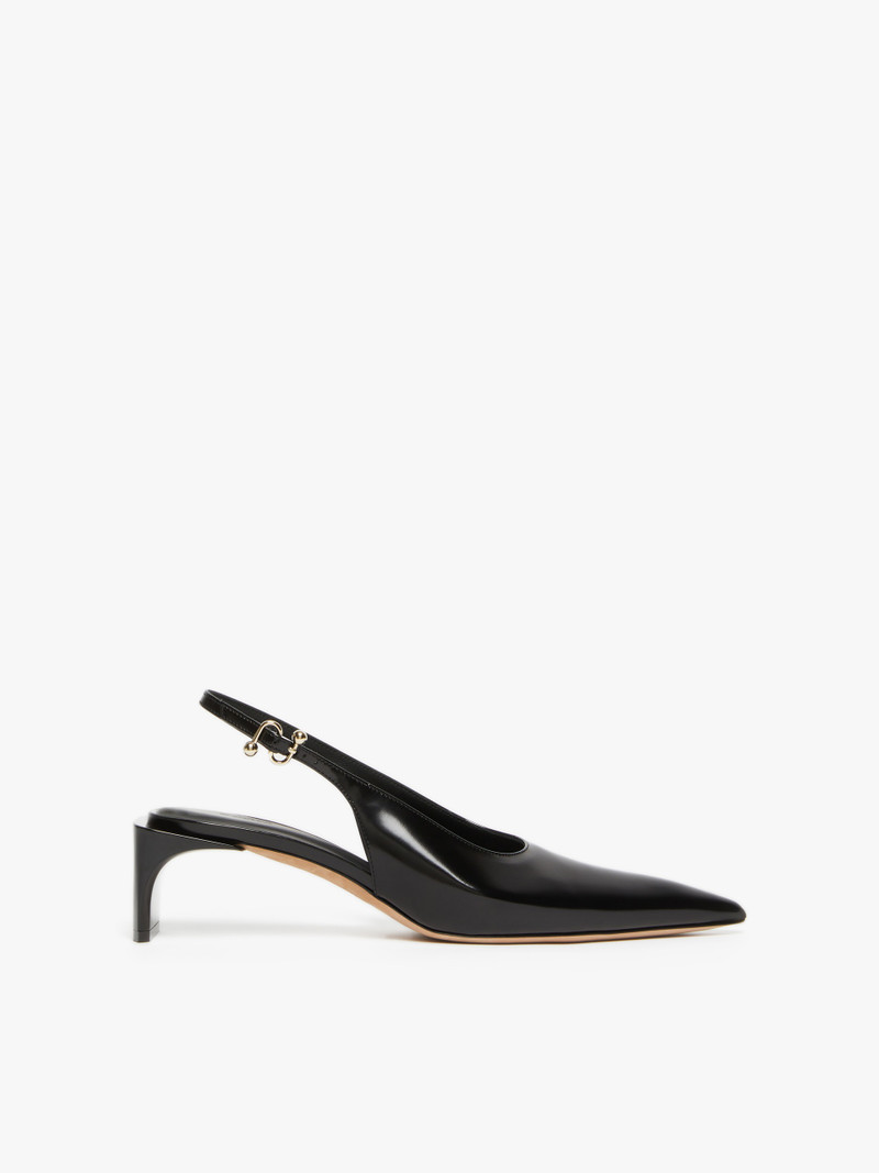 ATTILA Low slingbacks in shiny calfskin with a pointed toe 1
