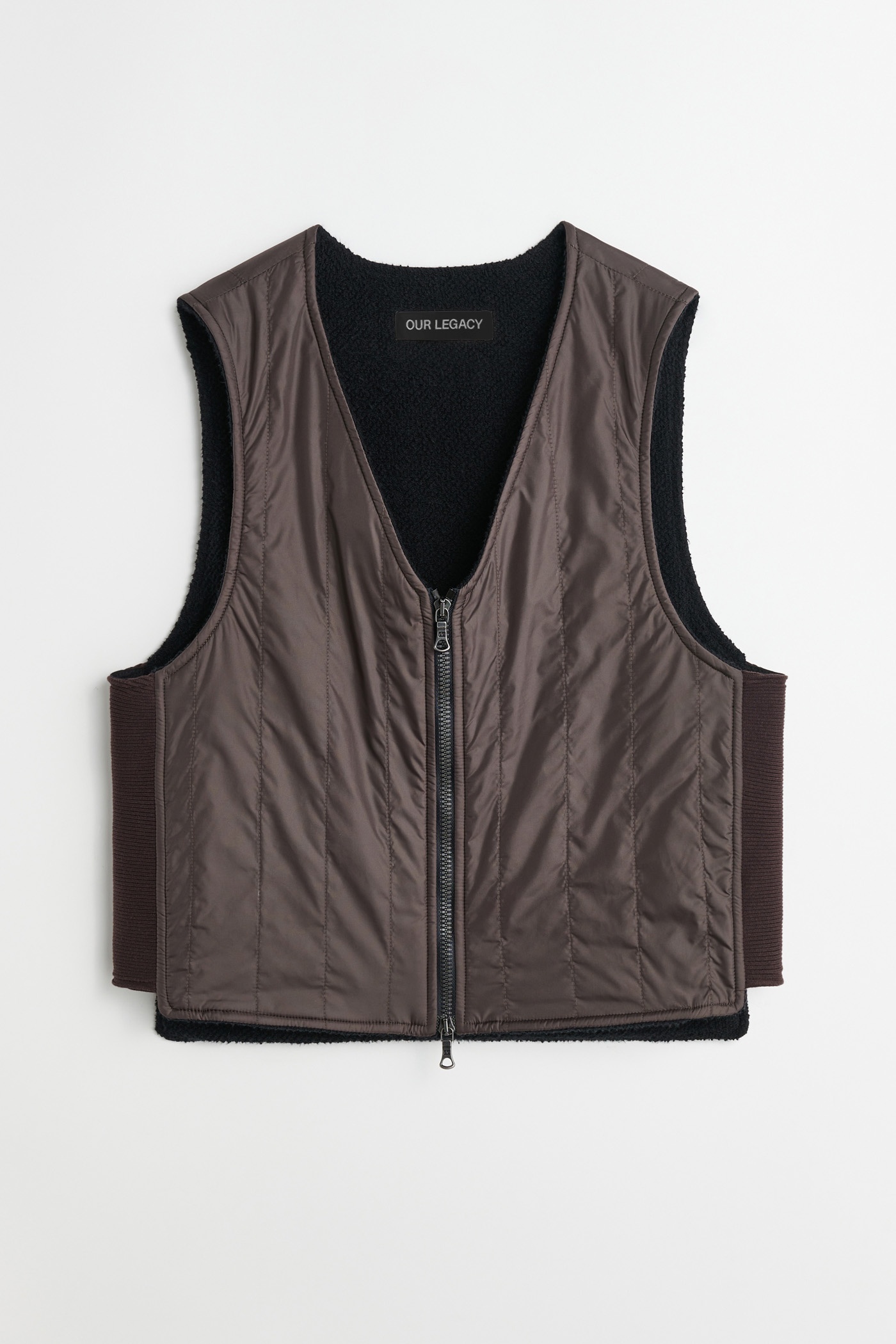 Quilt Liner Vest Oxidized Grey Aero Nylon - 1