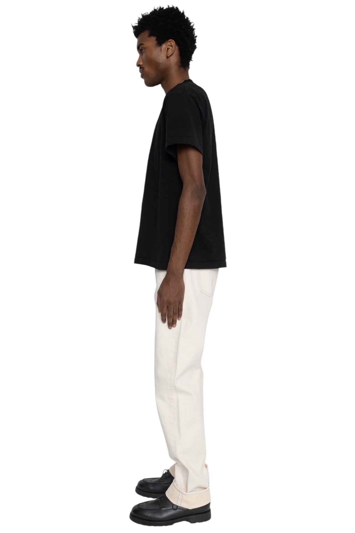 1172-1 14oz Ecru Selvedge 5 Pocket Pants Regular Straight - 4