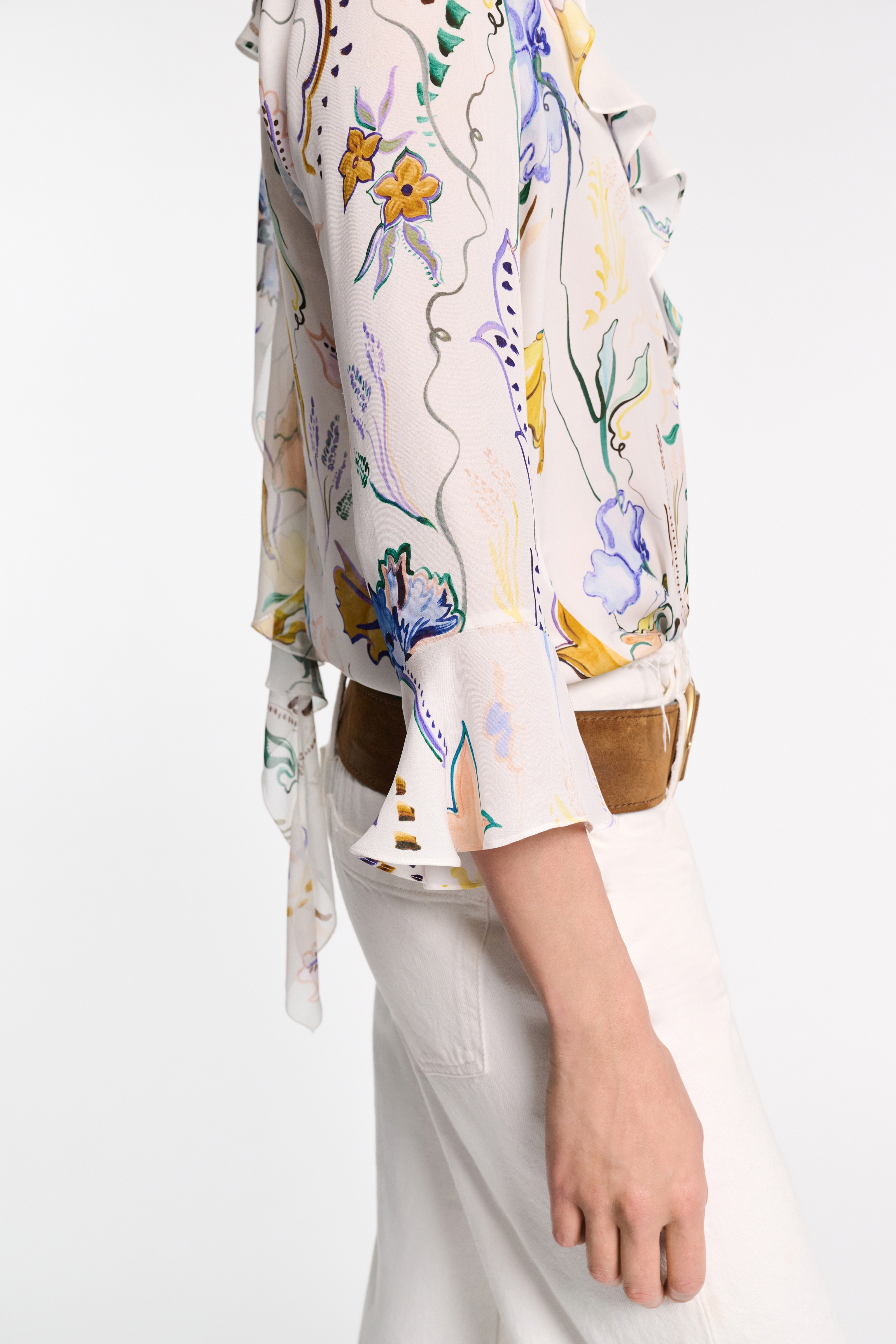 FLORAL TWIST blouse - 4