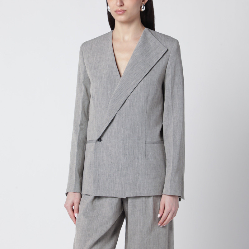 Suna tailored jacket with an asymmetric opening and lapel 1