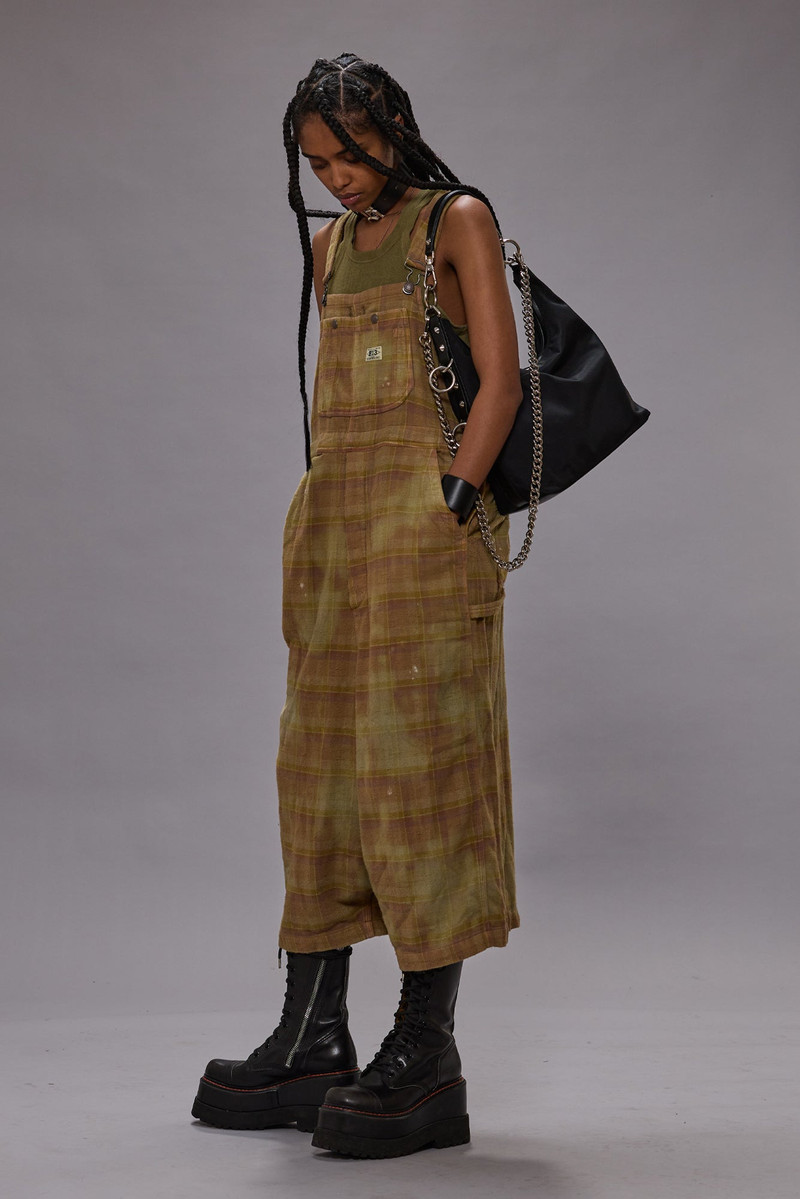 점보 plaid 면 jumpsuits 1