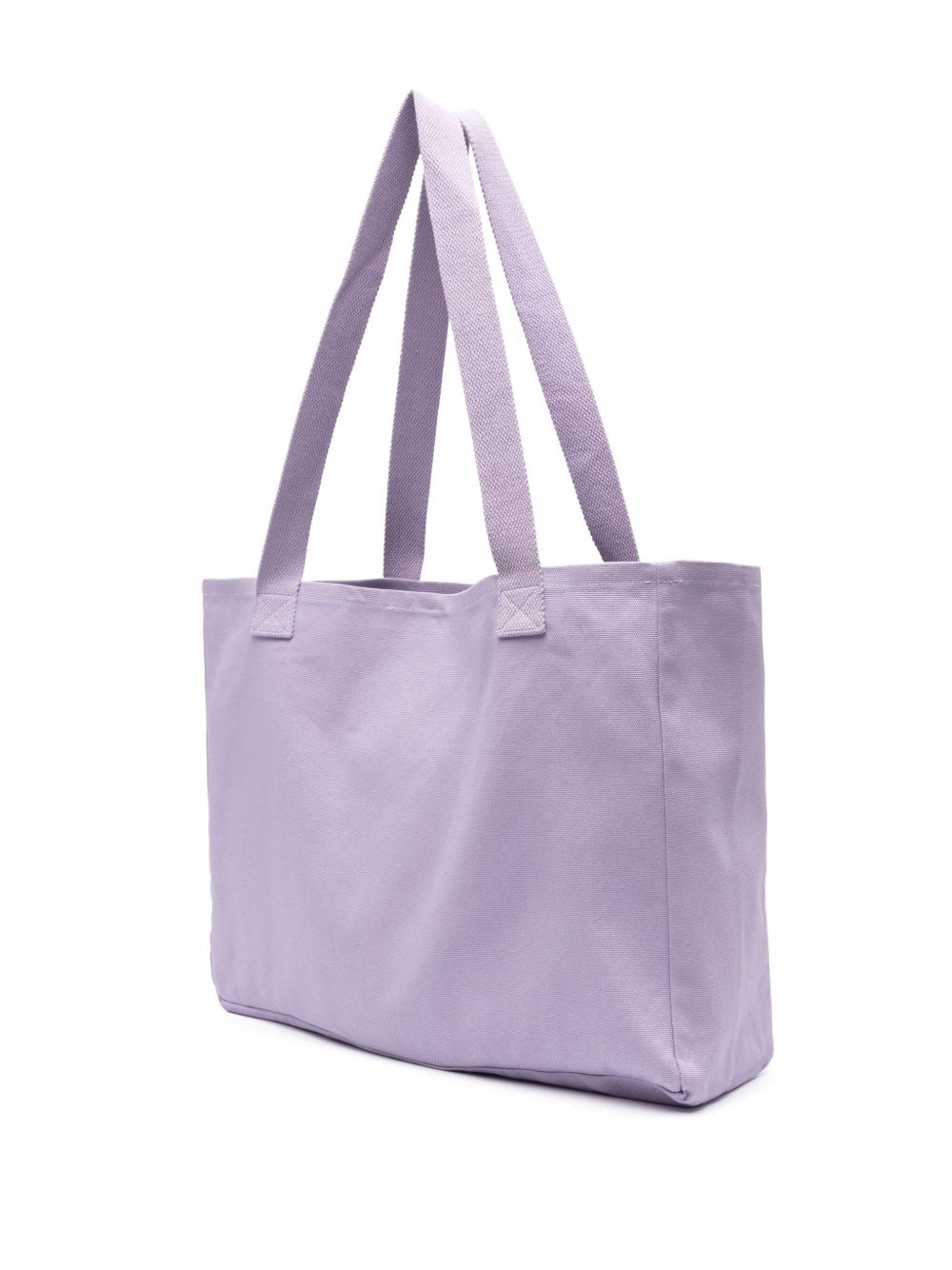 rhinestone-logo organic cotton tote bag - 3