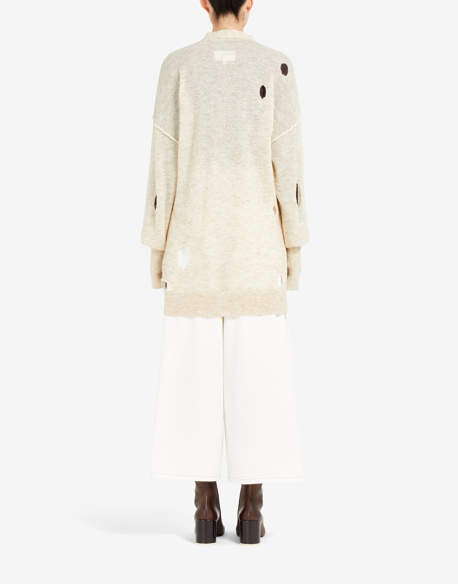 Distressed knit cardigan - 4