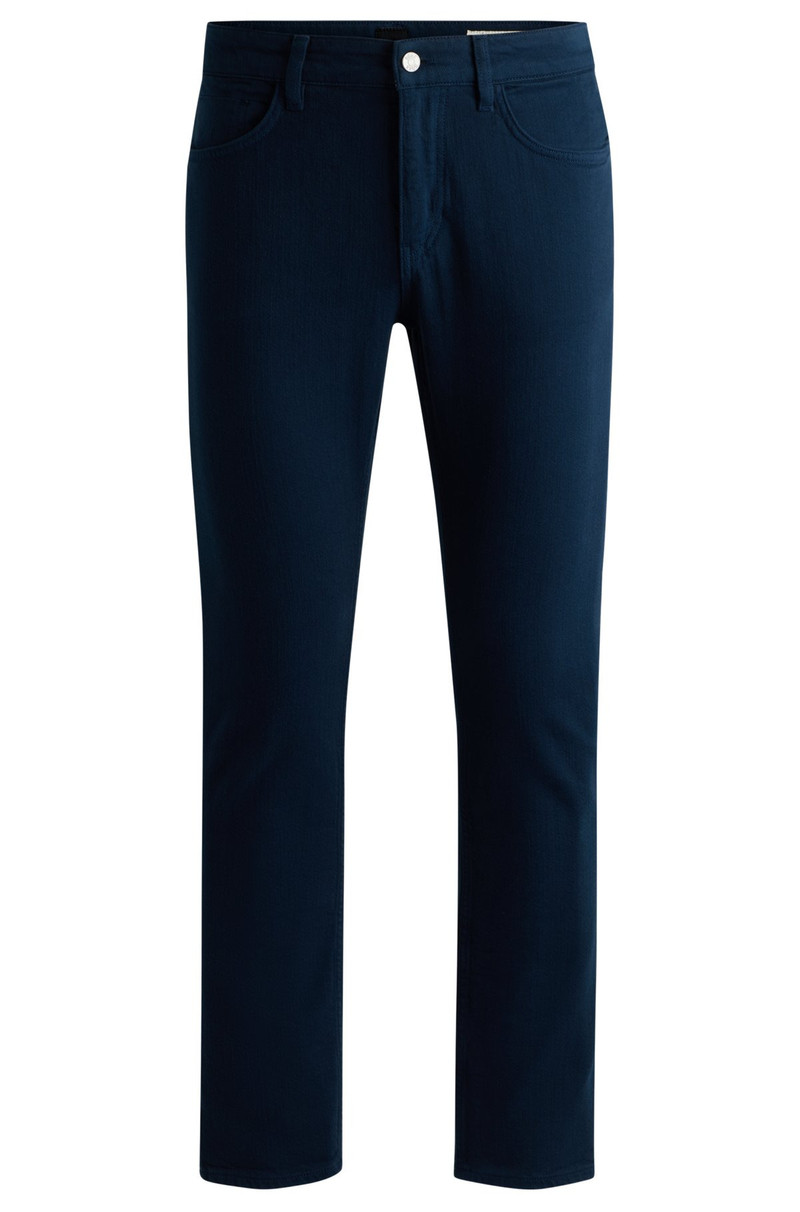 SLIM-FIT JEANS IN BLACK MECHANICAL-STRETCH DENIM 1