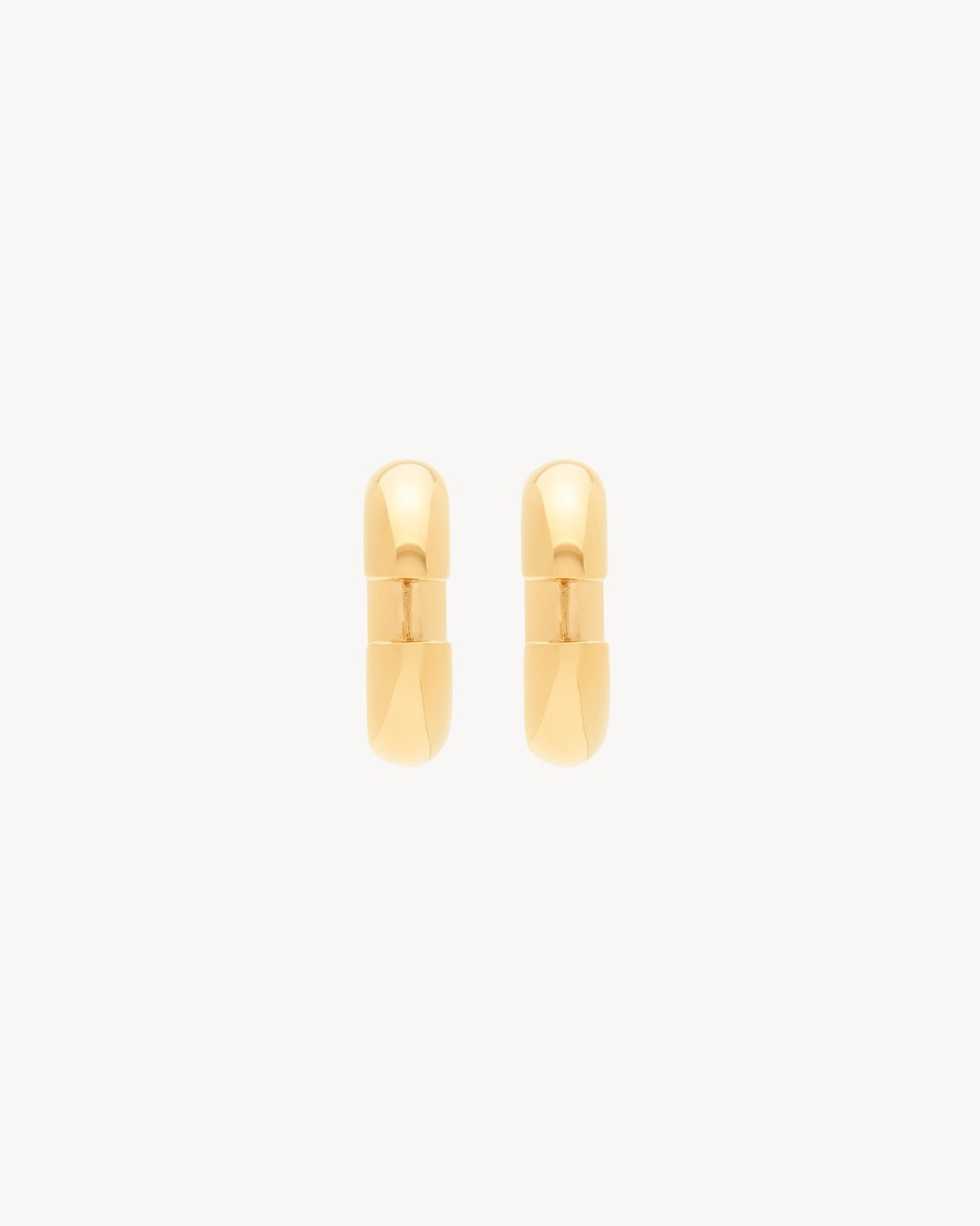 TUBE HOOP EARRINGS IN METAL - 3