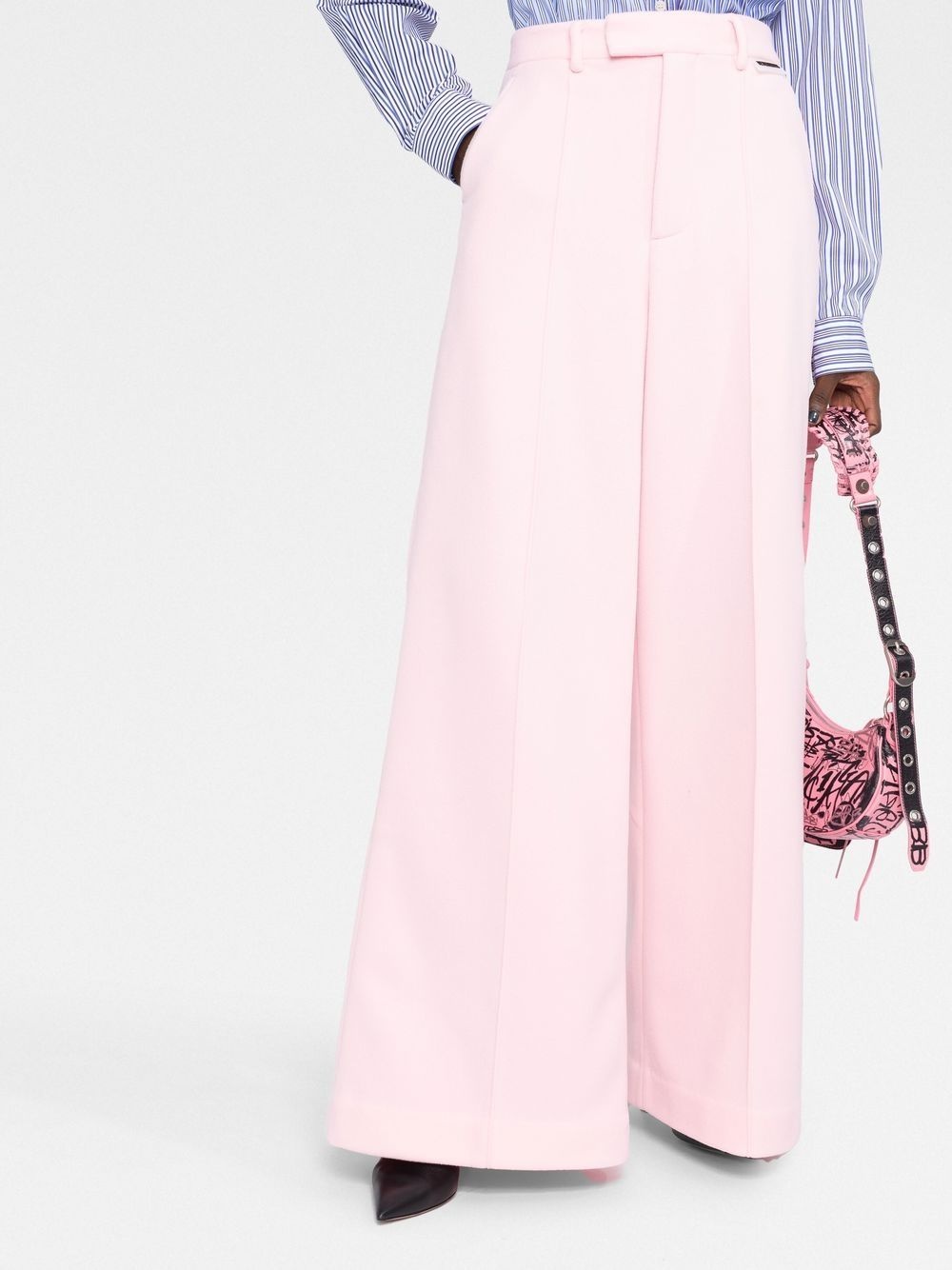 wide-leg tailored trousers - 3