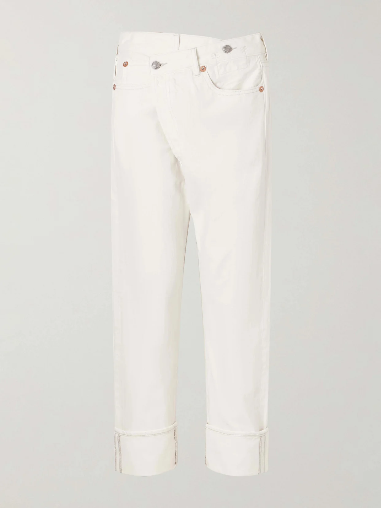 Cuffed Crossover Jeans - 1