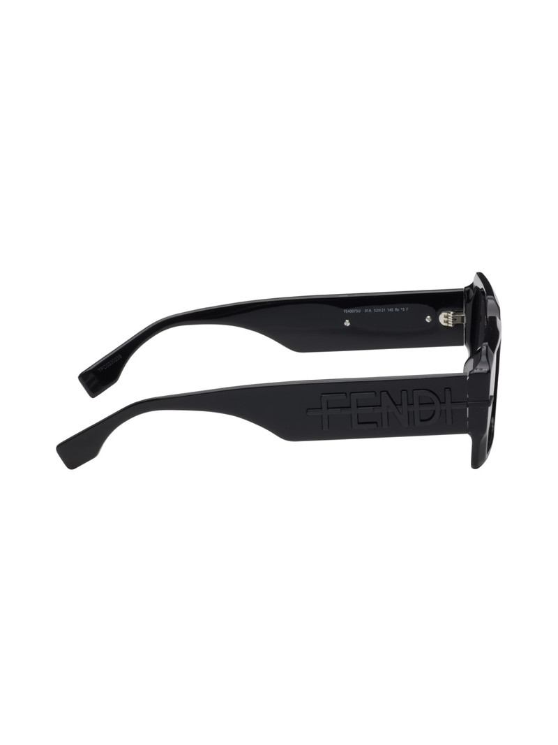 FENDI Black Rectangular Sunglasses outlook