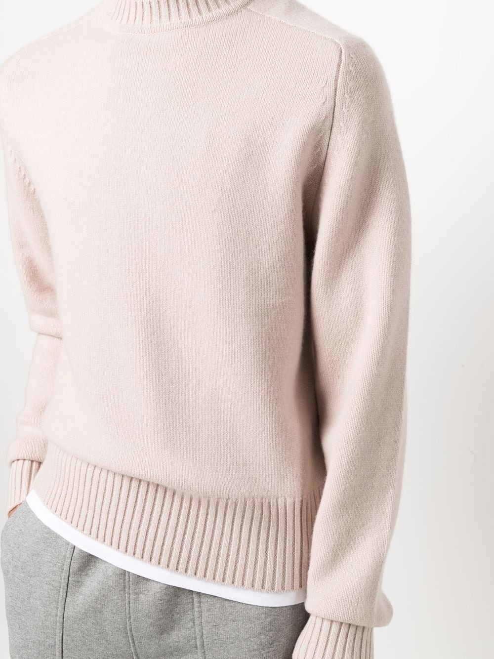 cashmere-blend high-neck jumper - 6