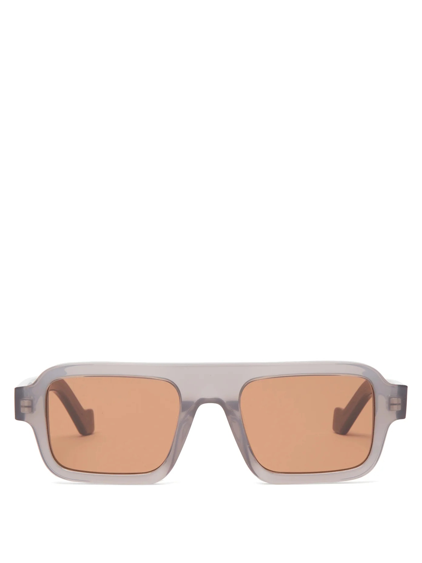 Square acetate sunglasses - 1