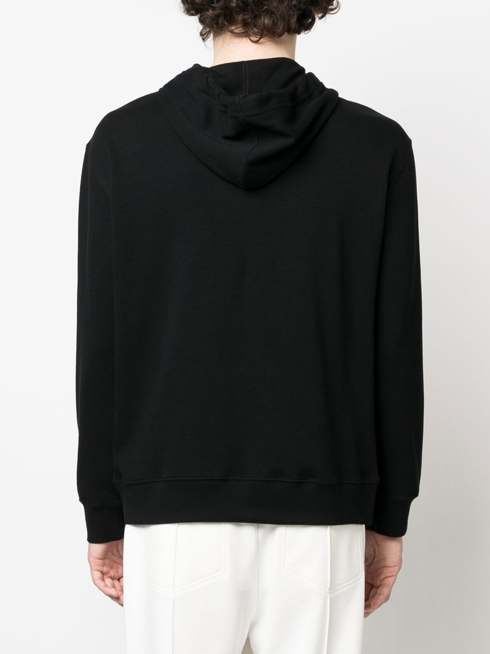 drawstring neck cotton hoodie - 4