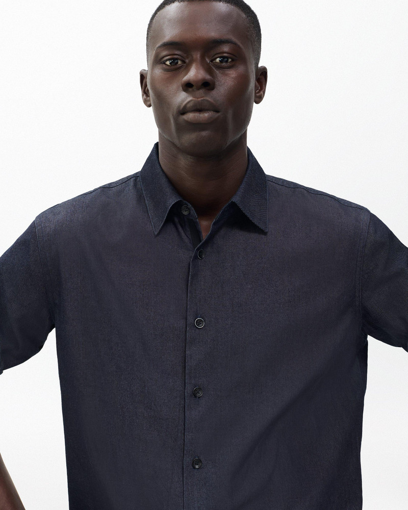 Dalton Japanese Denim Shirt Authentic Rigid in Raw Indigo 6