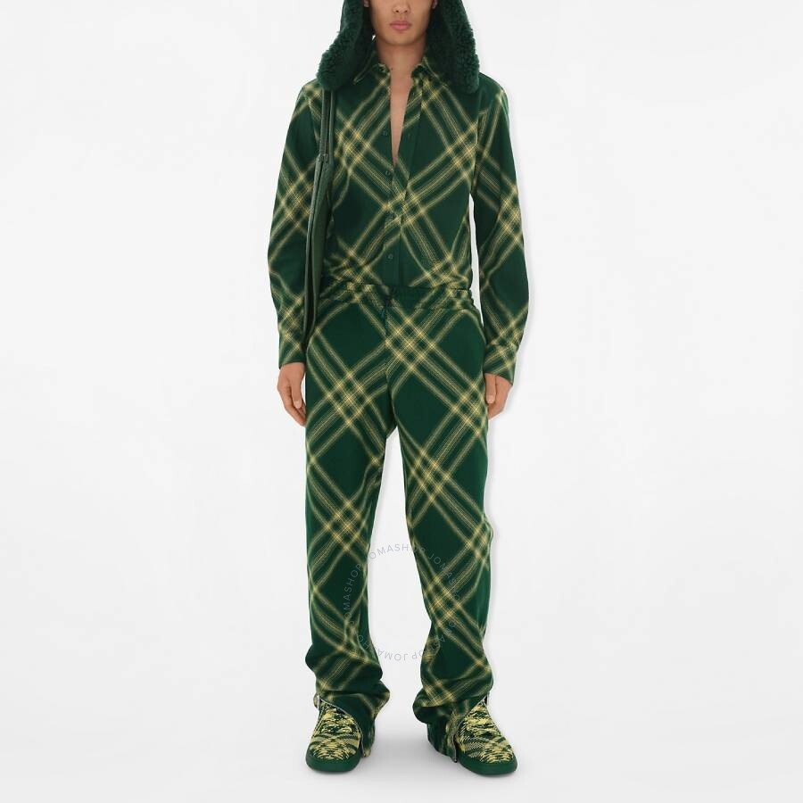 Burberry Check Wool Jogging Pants - 4