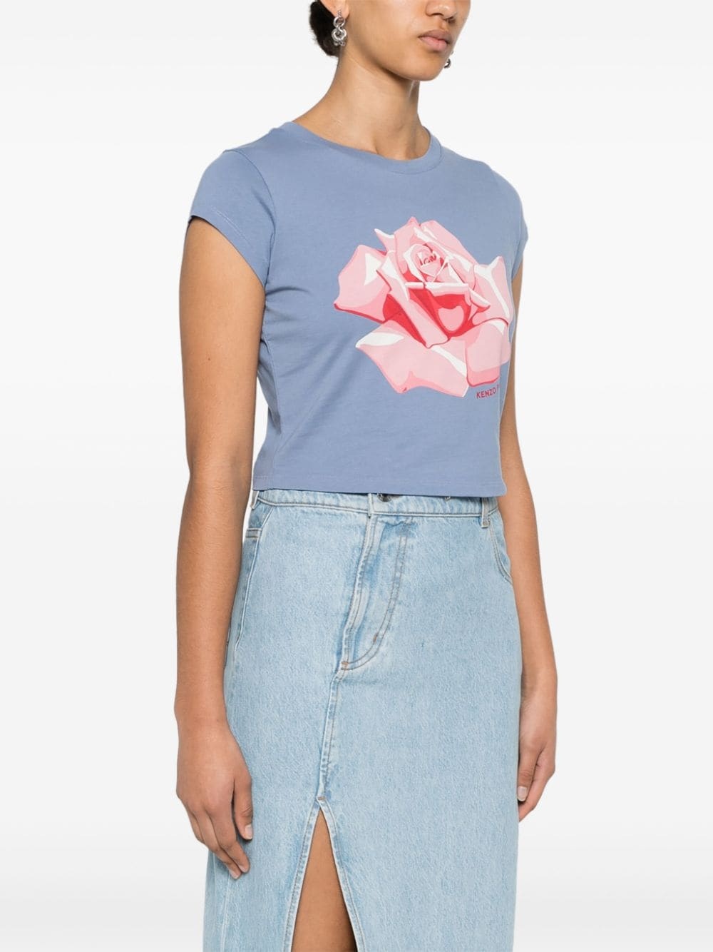Rose cropped T-shirt - 3