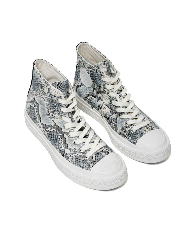 Converse CTAS First String Hi A18412C Silver/Snow White/Black outlook