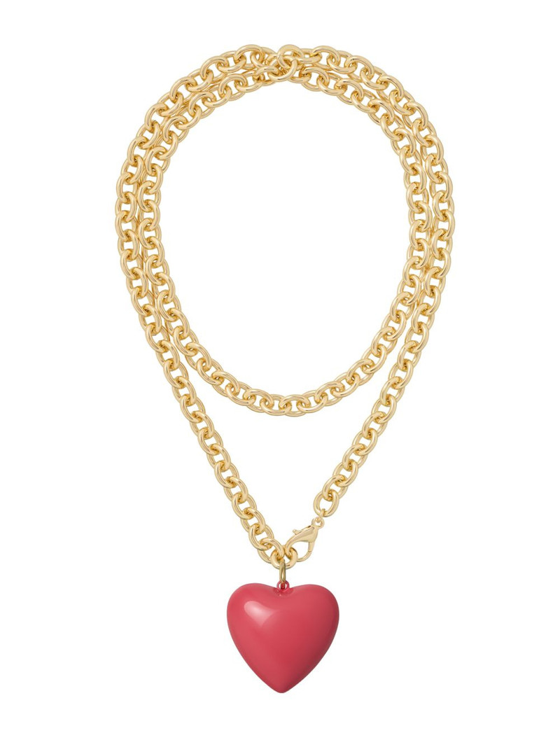 ROXANNE ASSOULIN Big Puffy Heart Charm necklace outlook