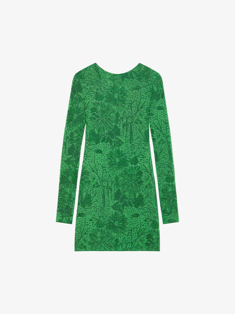 DRESS IN LUREX WITH FLORAL JACQUARD 1
