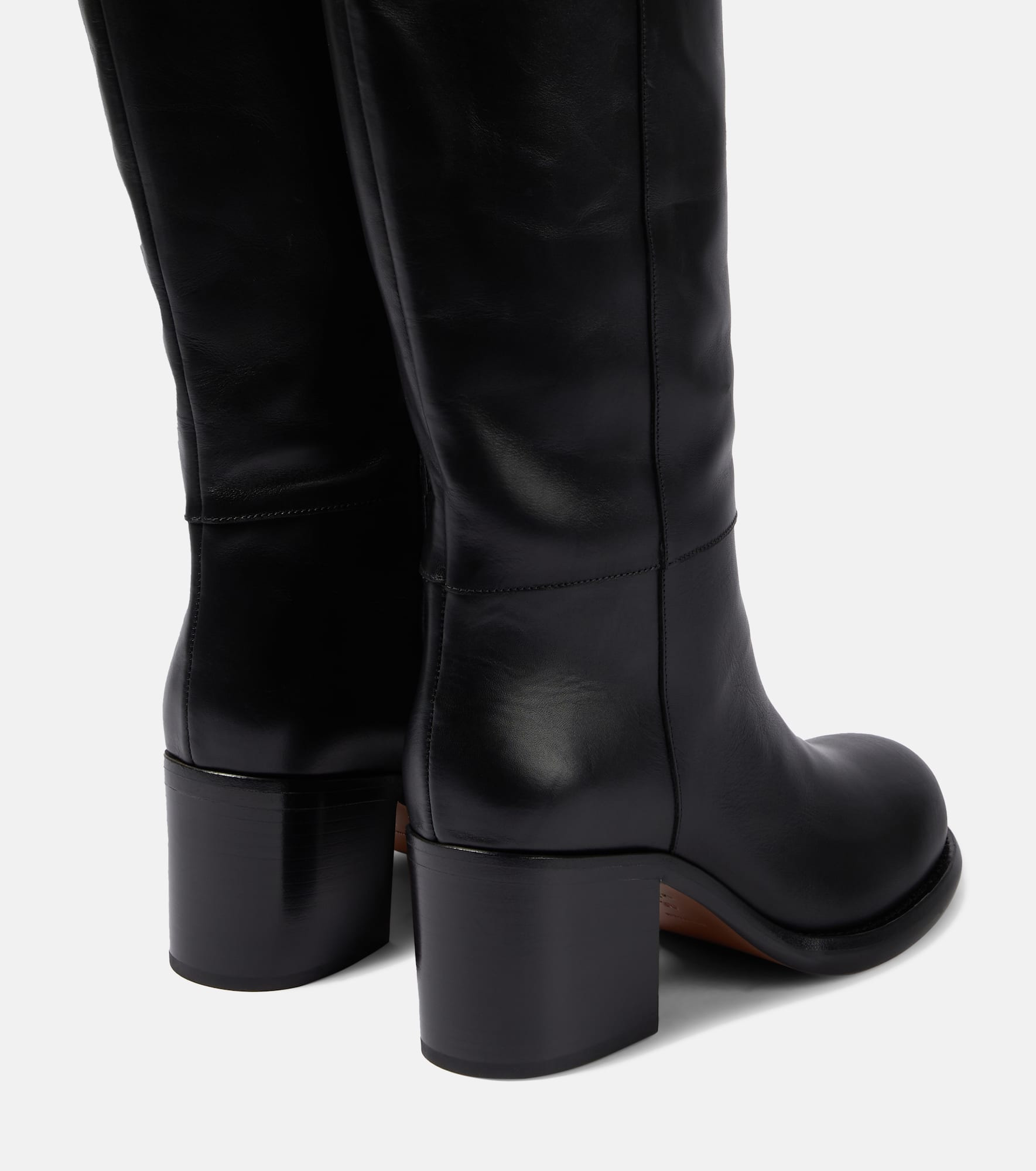 Leather over-the-knee boots - 3