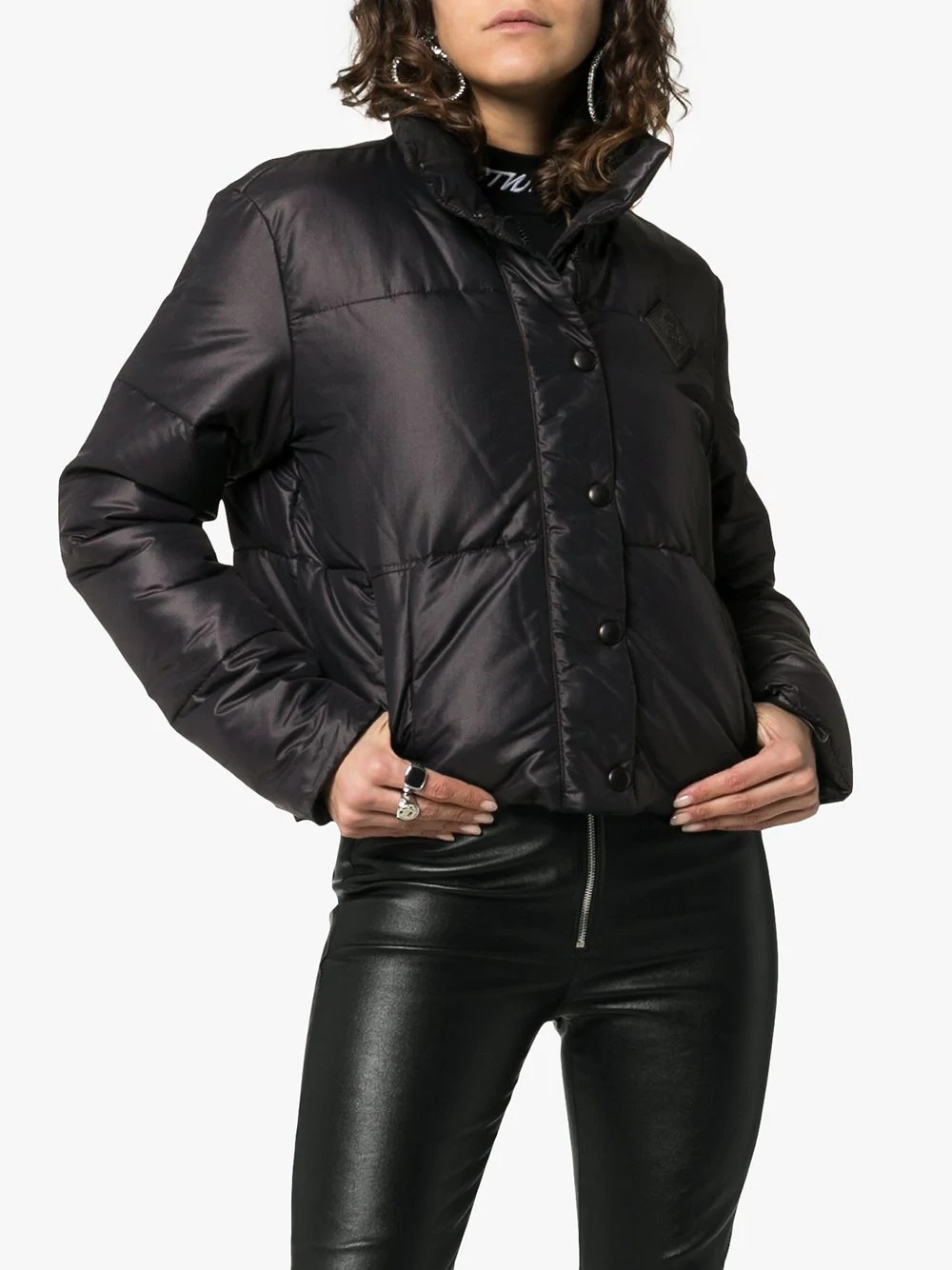 Cropped puffer jacket - 3