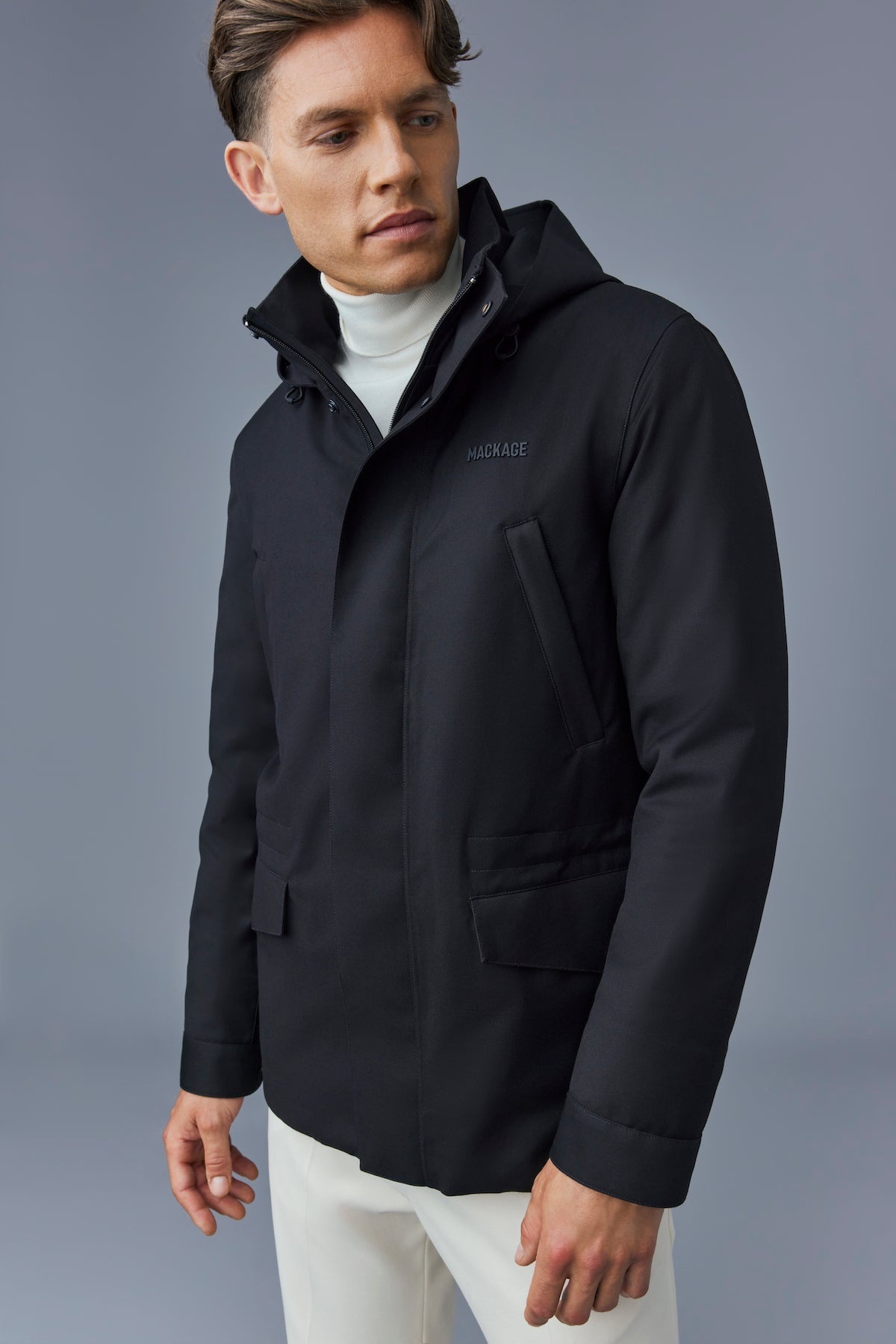 MORRIS-CITY Light down twill parka - 7