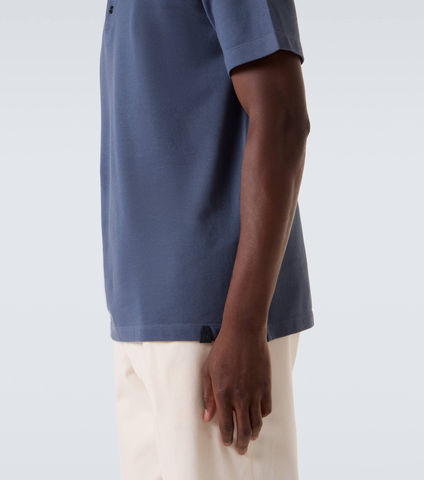 Cotton piqué polo shirt - 6