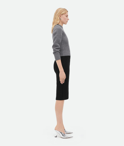 Bottega Veneta Light Textured Viscose Midi Skirt outlook