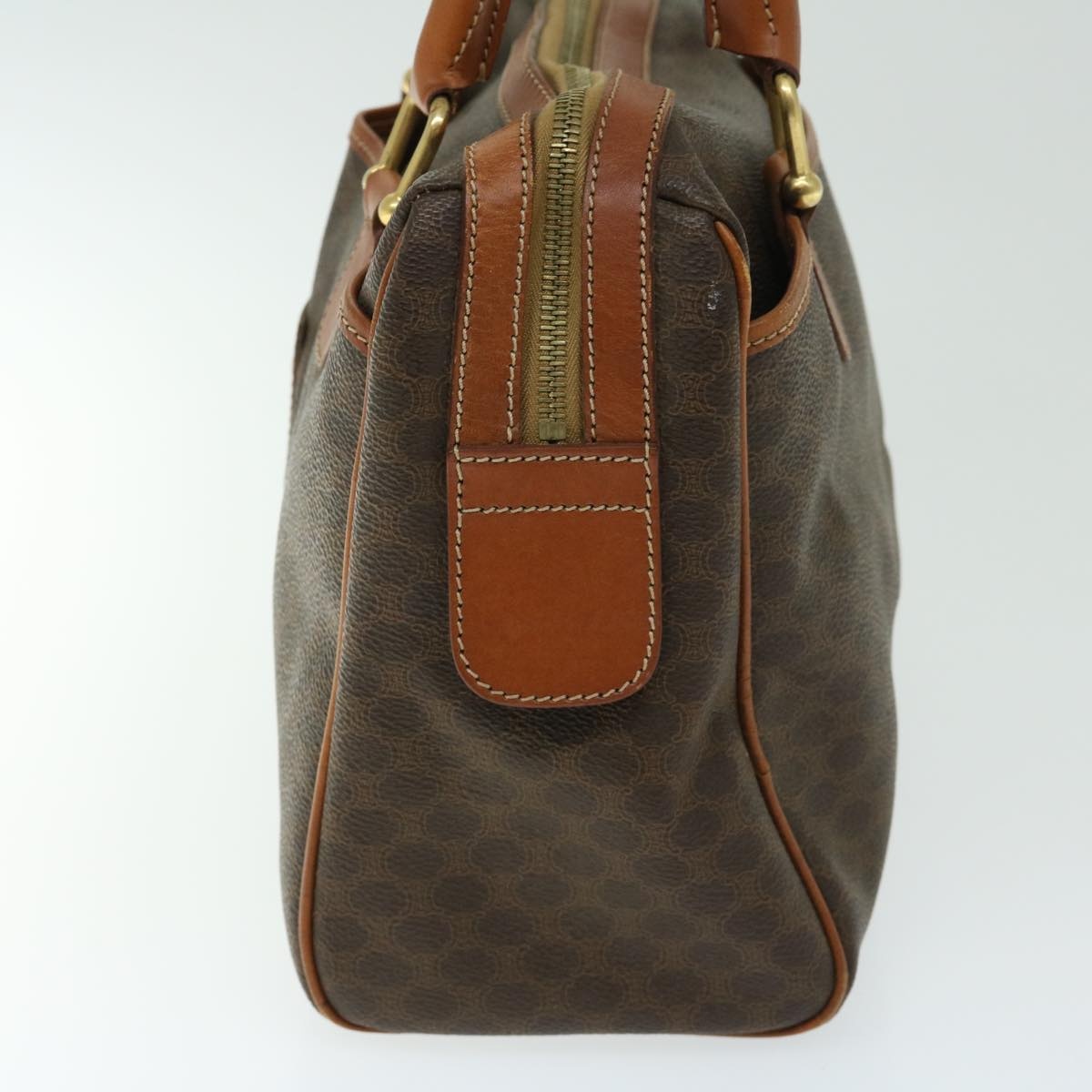 CELINE Macadam Canvas Hand Bag Pvc Brown - 4