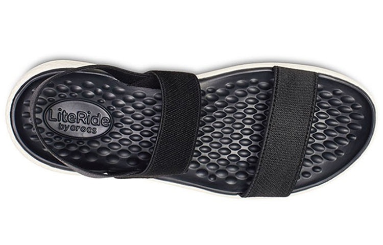 (WMNS) Crocs LiteRide Fashion Black Sandals 205106-066 - 4