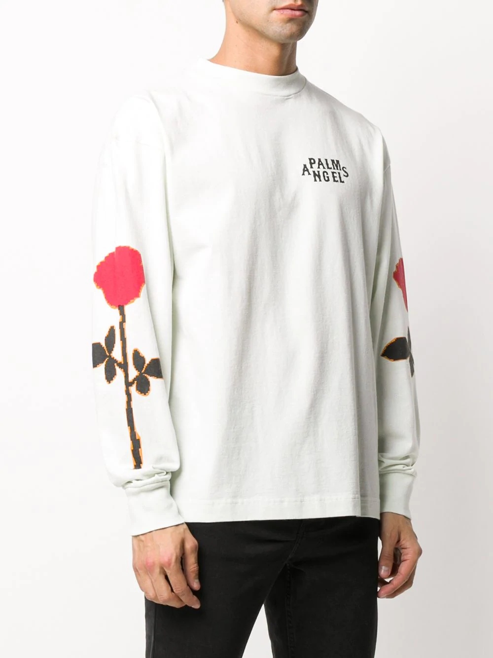 logo-print long-sleeved T-shirt - 3