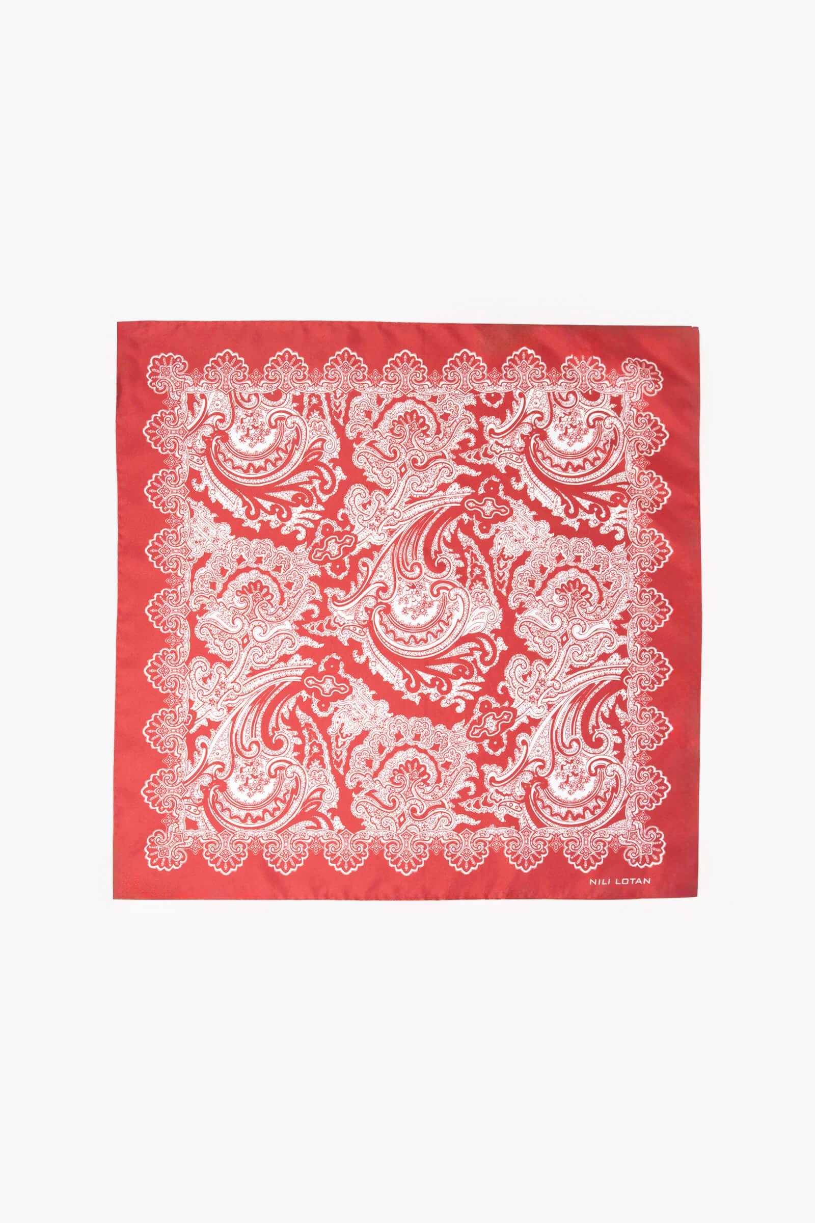 BANDANA SILK TWILL SCARF - 1