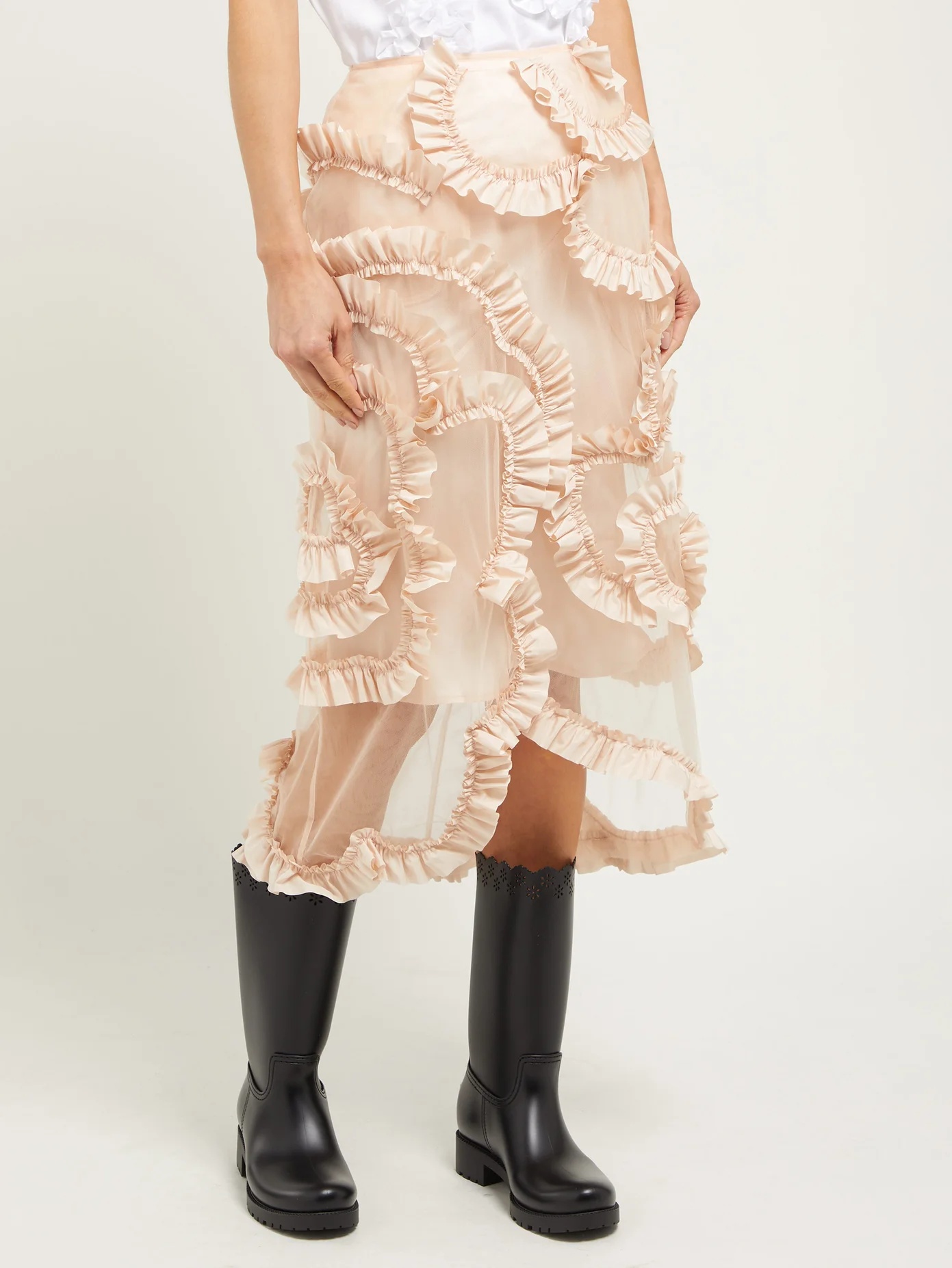 Ruffled tulle skirt - 4