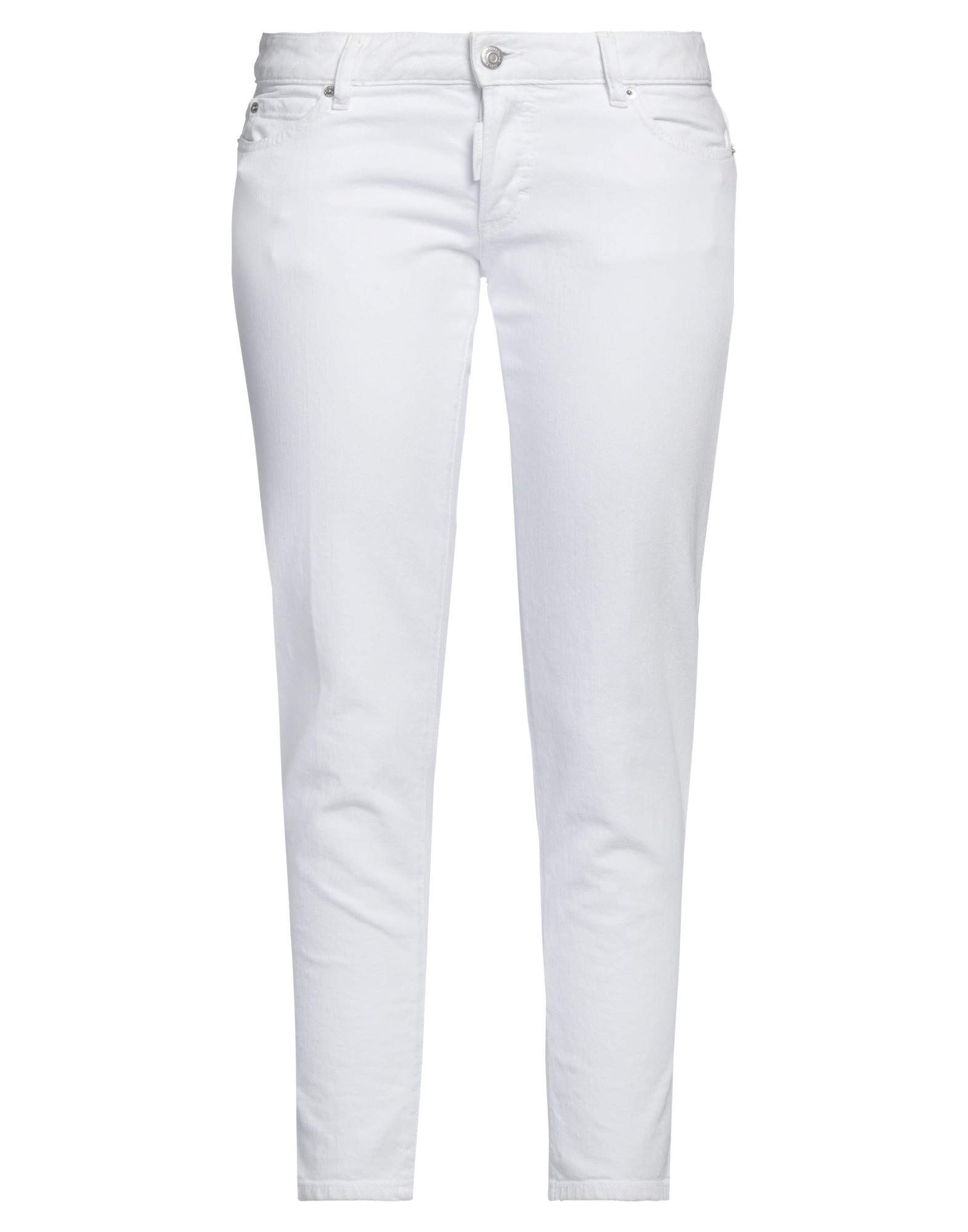 White Women's Denim Pants - 1