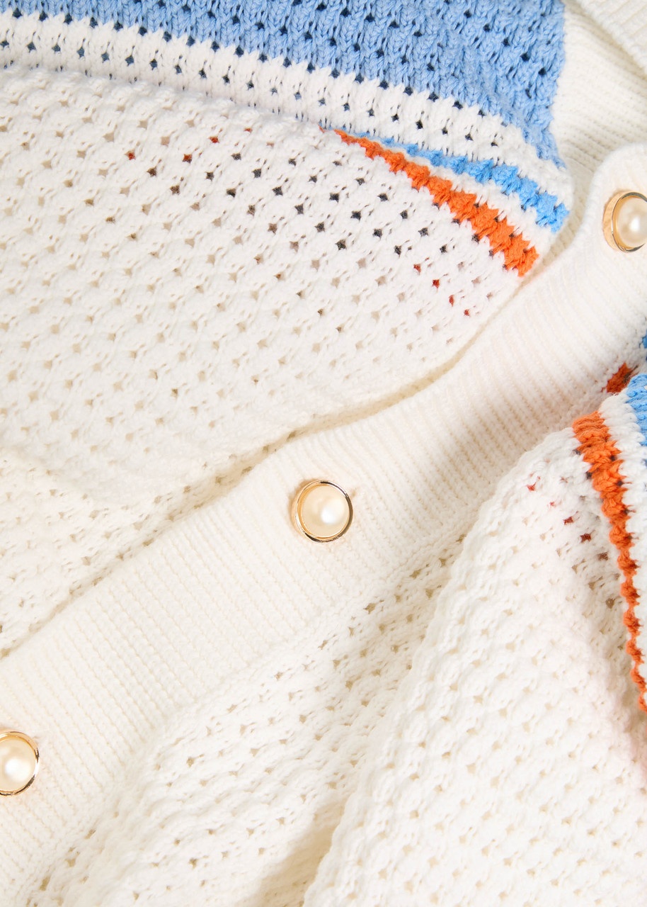 Casablanca Striped-crochet Cotton Shirt - 5