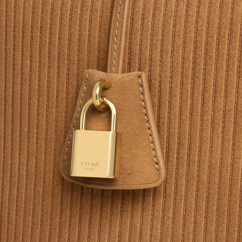 CELINE CONTI BAG in STRIPED SUEDE CALFSKIN 5