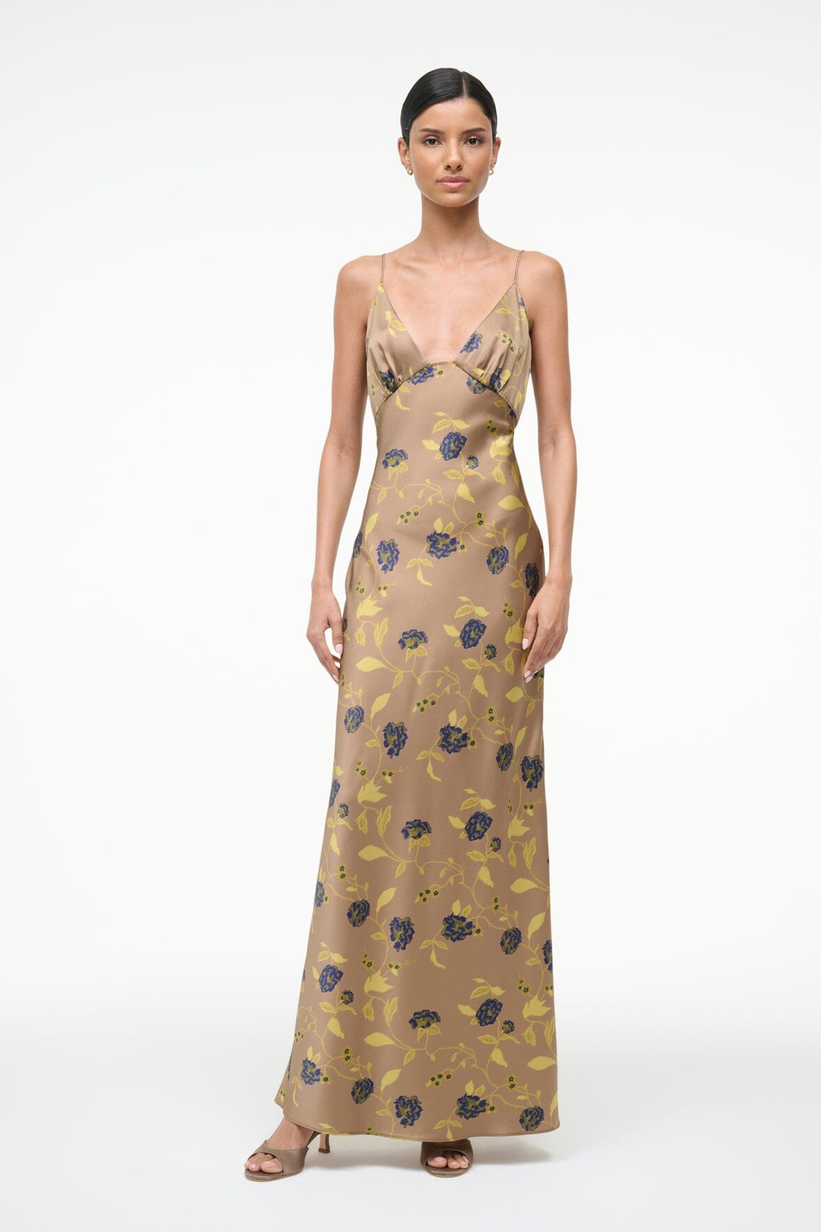 STAUD HANK SILK DRESS VINTAGE FLORAL - 4