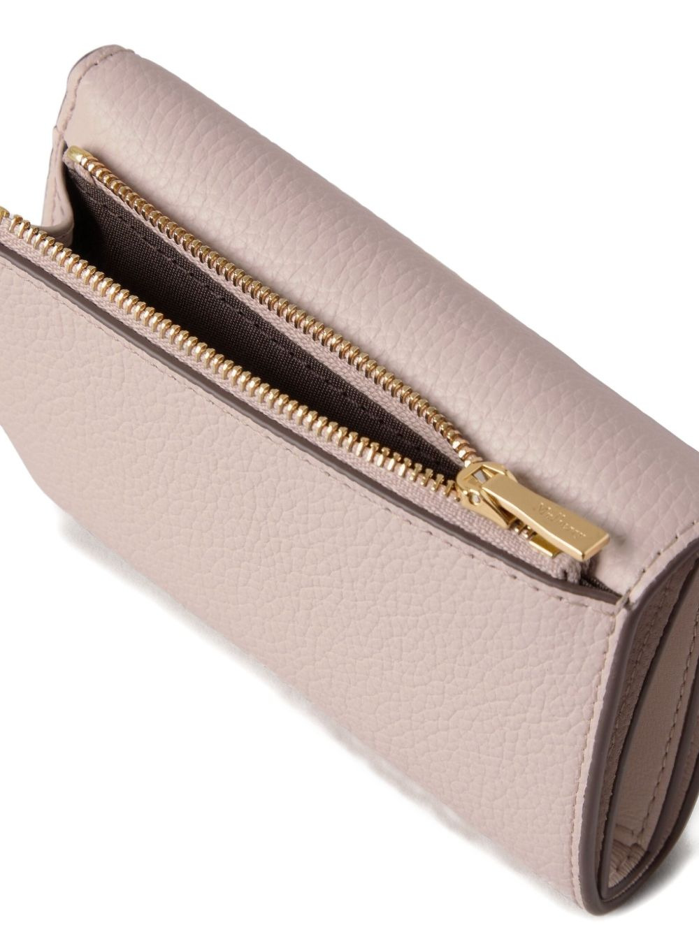 folded grained-leather wallet - 3
